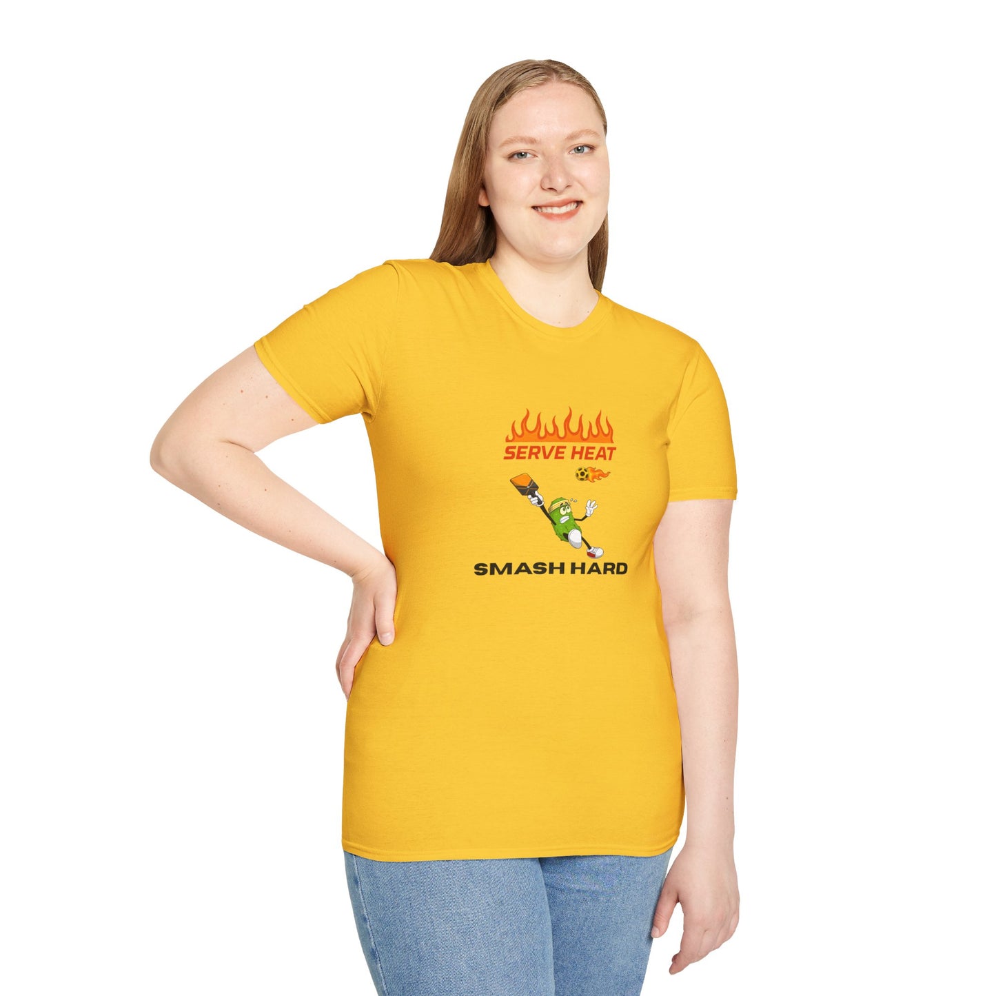 Unisex T-Shirt - Serve Heat Smash Hard