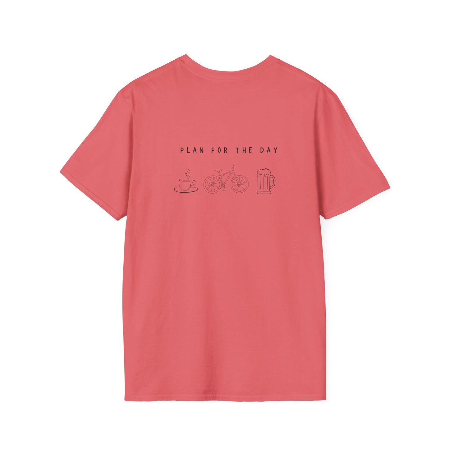 Unisex T-Shirt - Plan for the Day Bicycle & Beer (2-sided graphic)