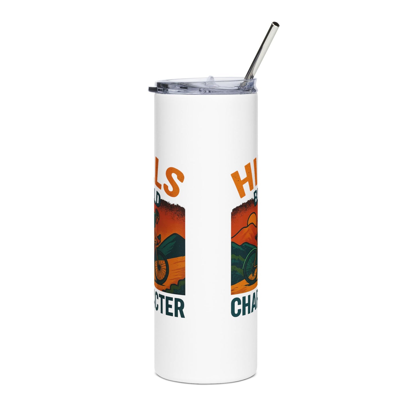 Stainless Steel Tumbler - Hills Build Character, 20oz