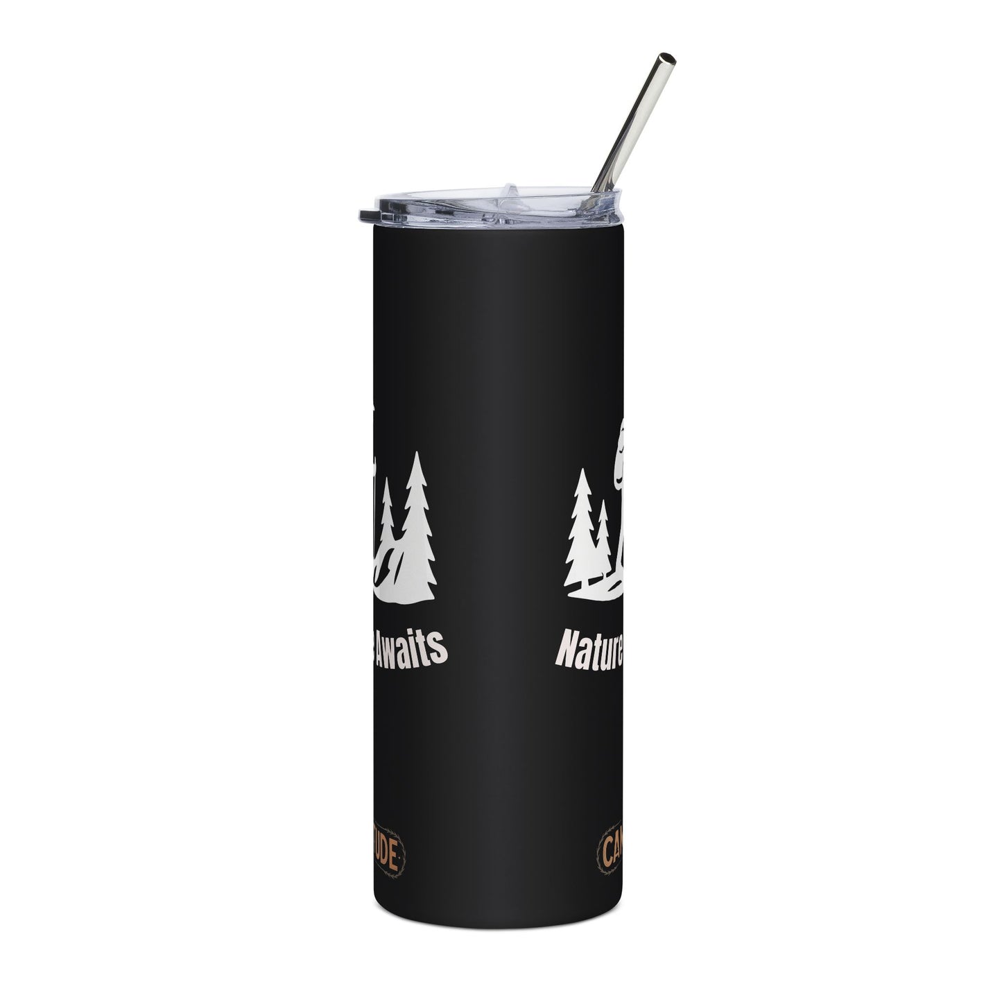 Stainless Steel Tumbler - Trail Tested Hiking Tumbler (Black), 20oz
