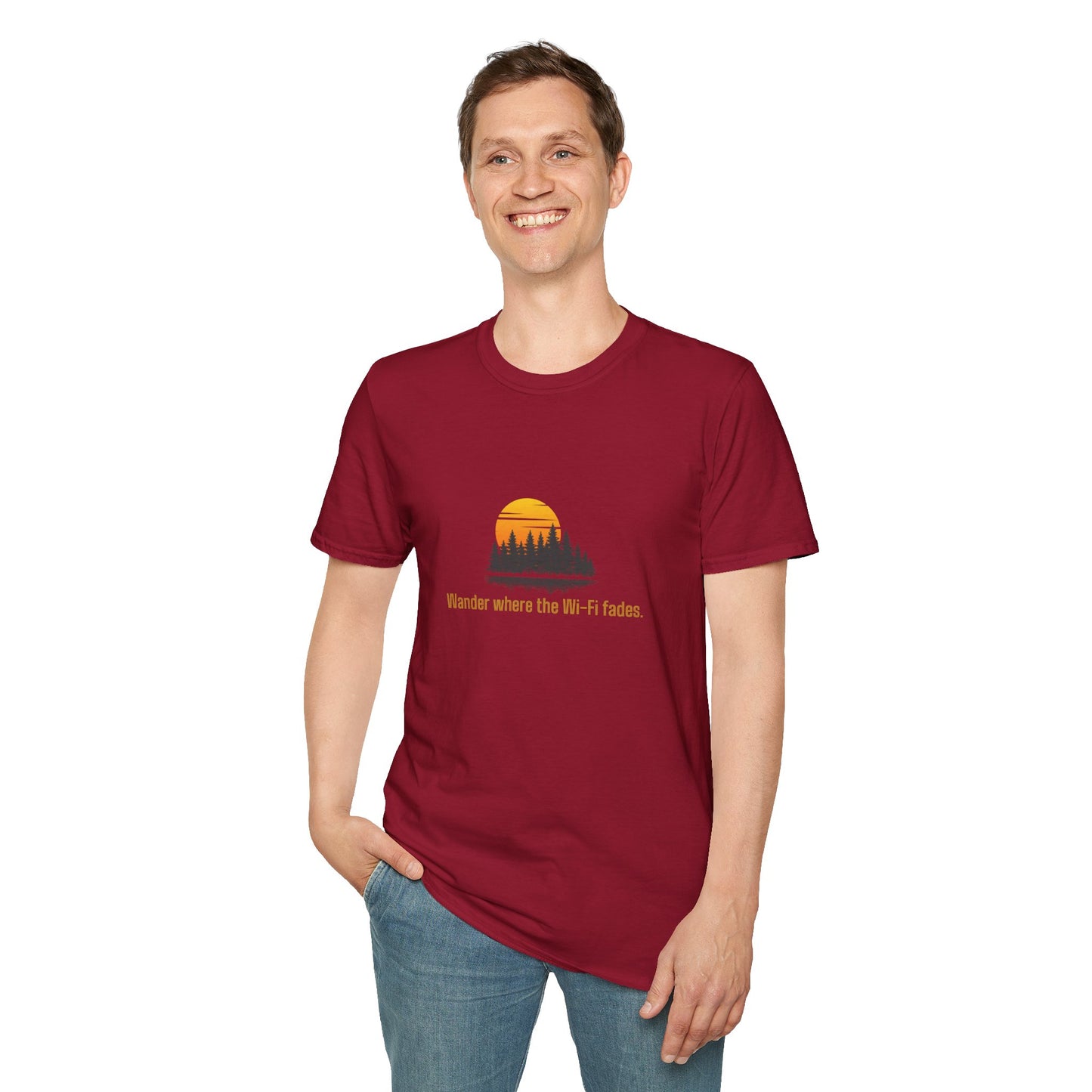 Unisex T-Shirt - Wander Where the Wi-Fi Fades