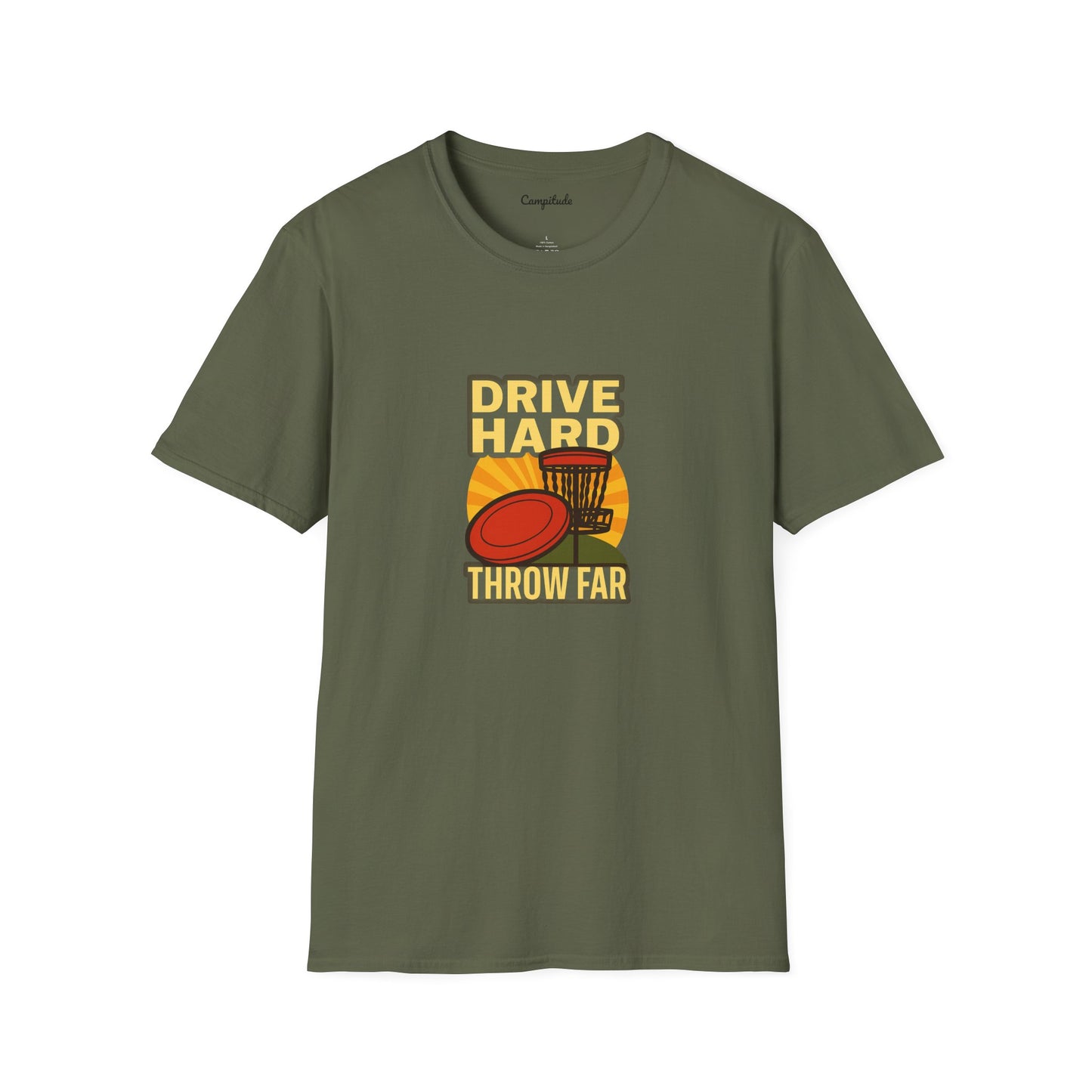 Unisex T-Shirt - Disc Golf Drive Hard Throw Far