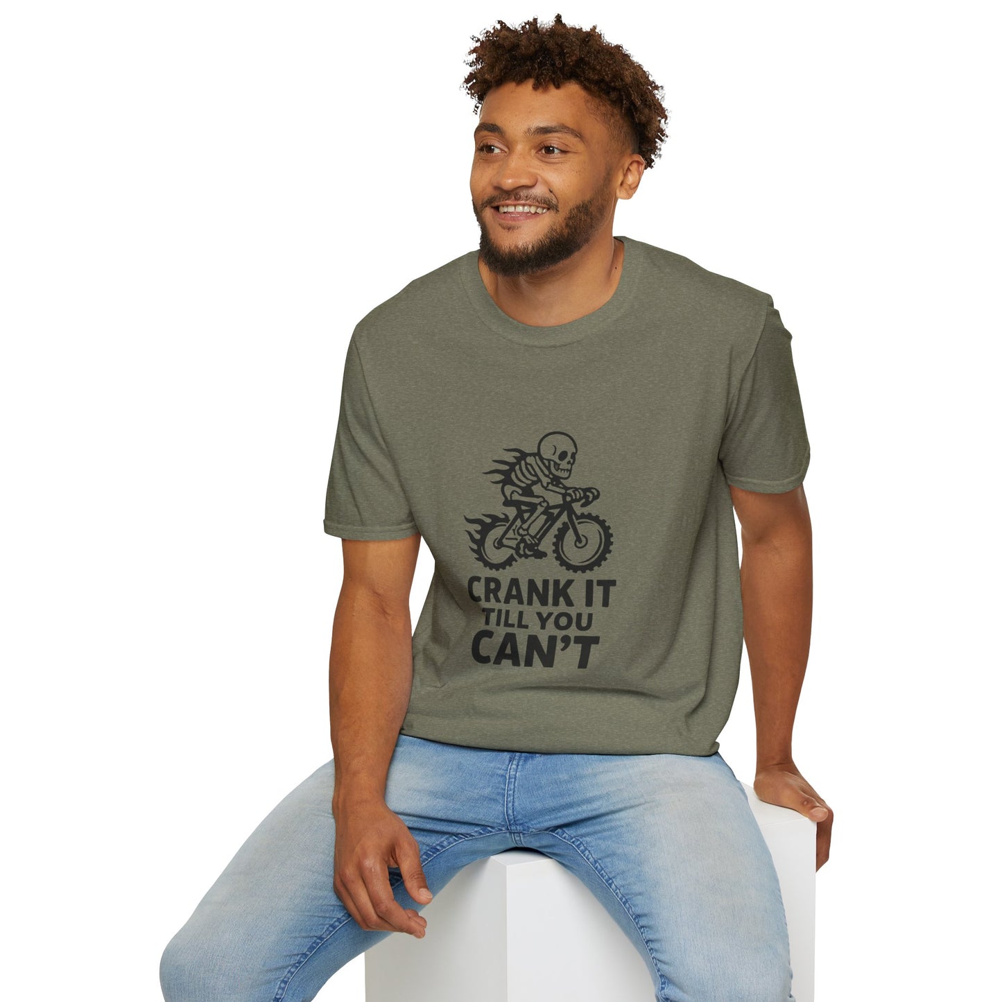 Unisex T-Shirt - Cool Skeleton Bike Rider