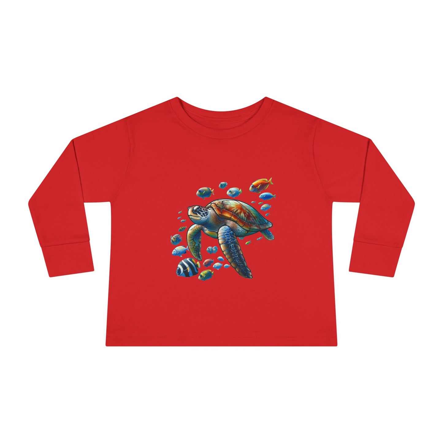 Toddler Long Sleeve T-Shirt - Sea Turtle Design