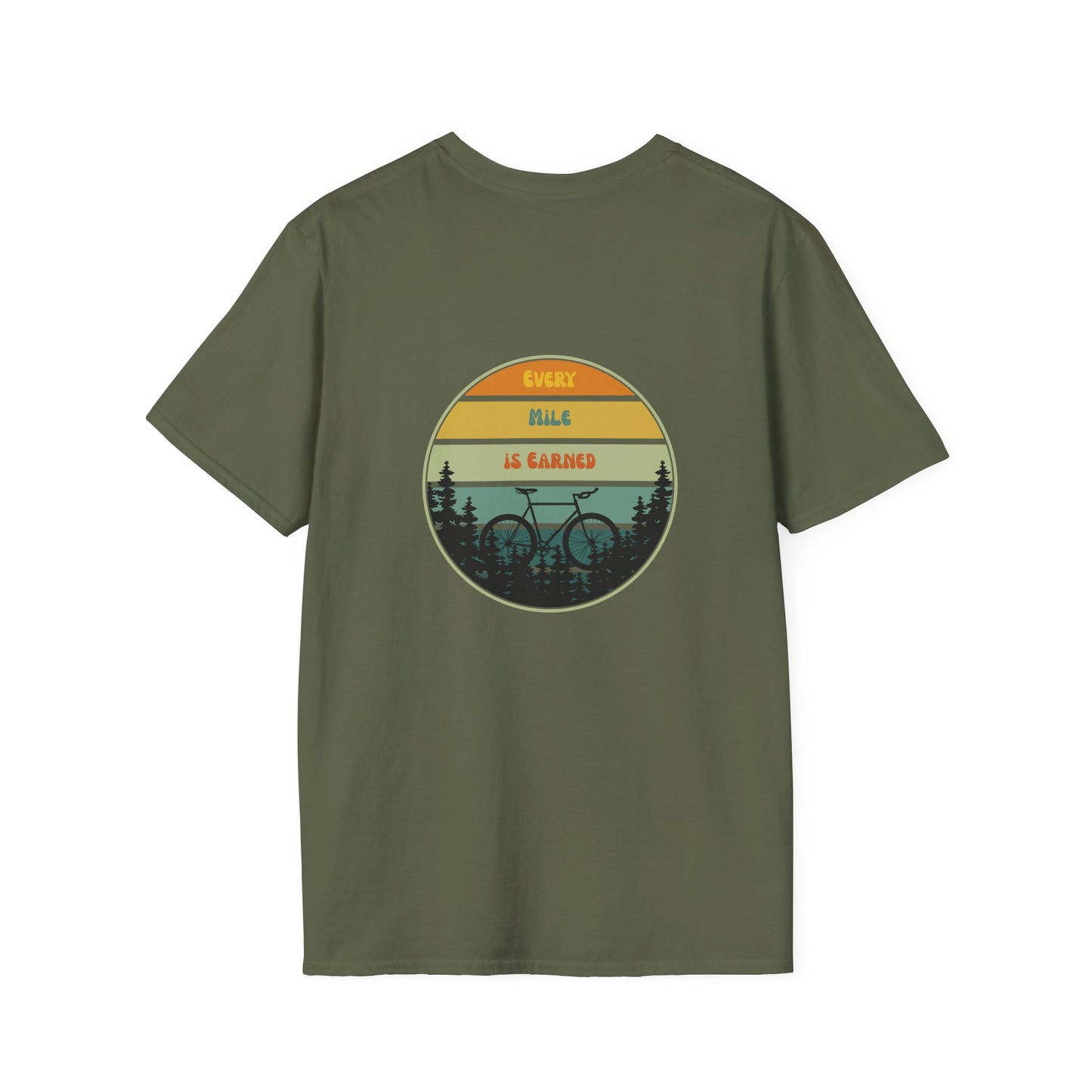 Unisex T-Shirt - Every Mile Is Earned (2-sided graphic)