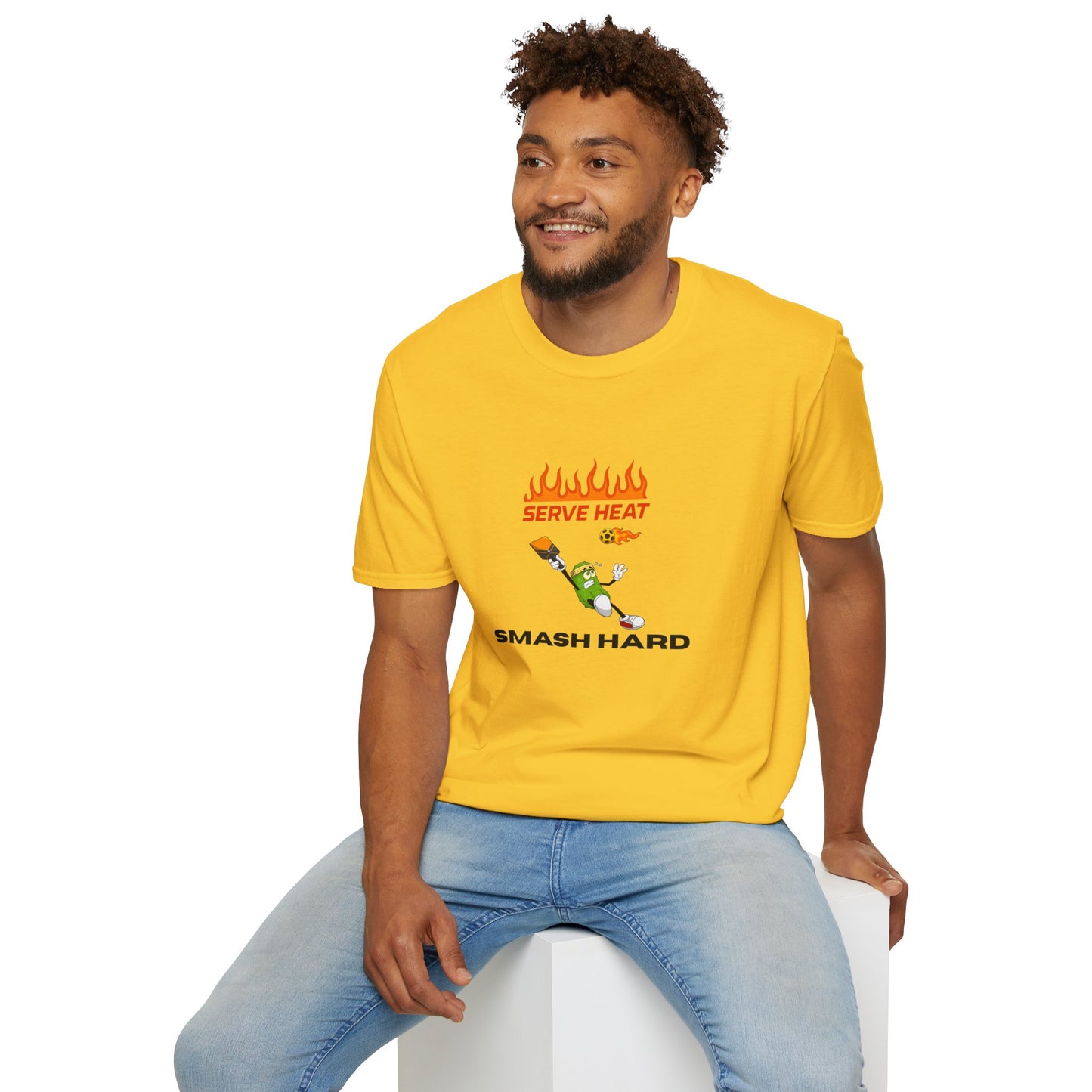 Unisex T-Shirt - Serve Heat Smash Hard