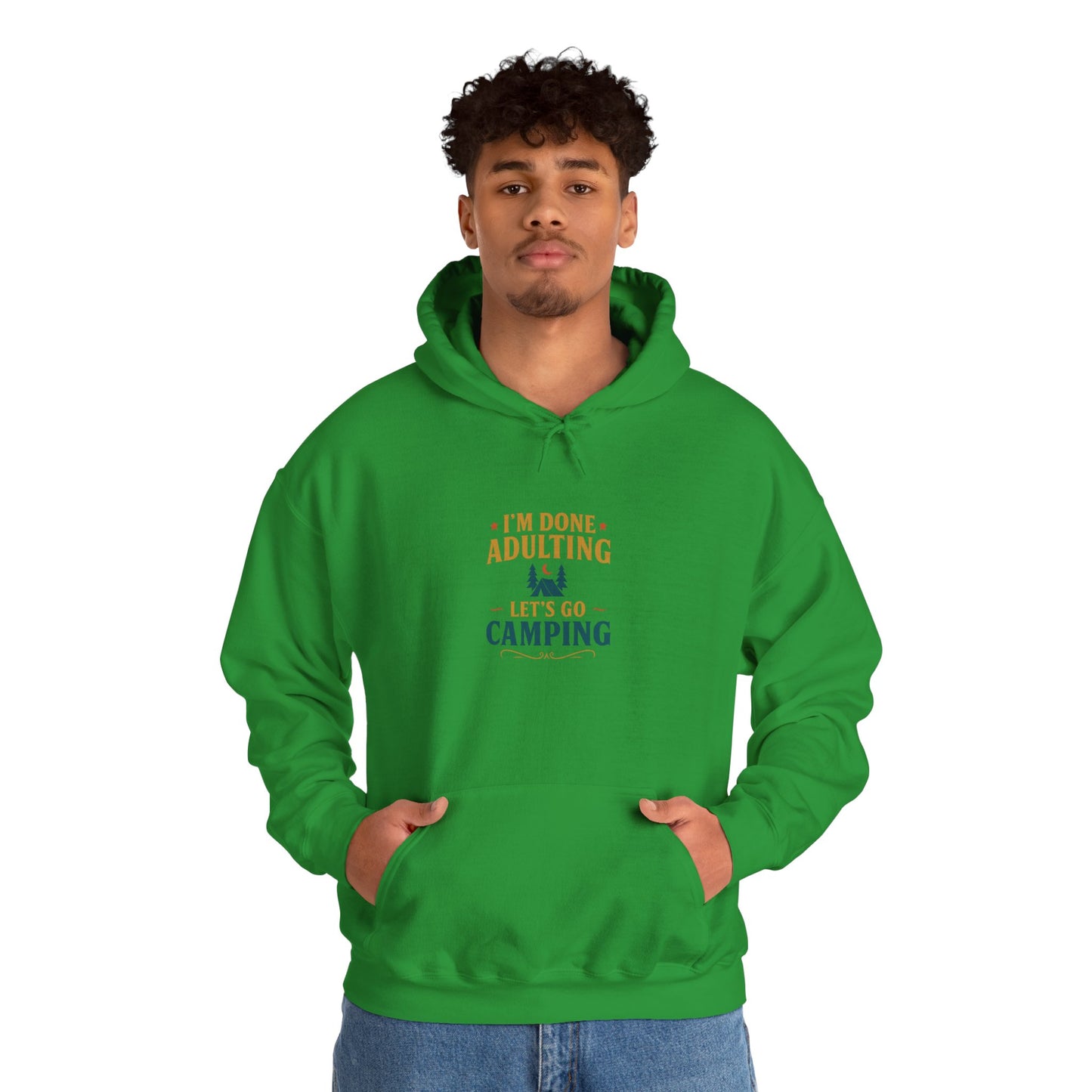Unisex Hoodie - I'm Done Adulting, Let's Go Camping