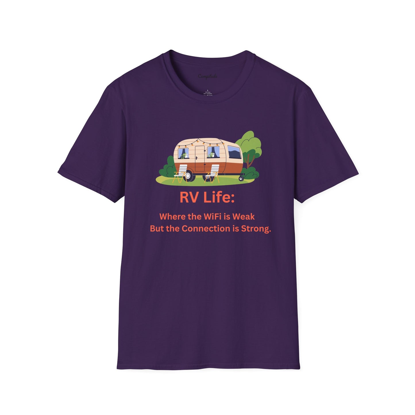 Unisex T-Shirt - RV Life Where the Connection is Weak, But the Connection is Strong (Vintage)