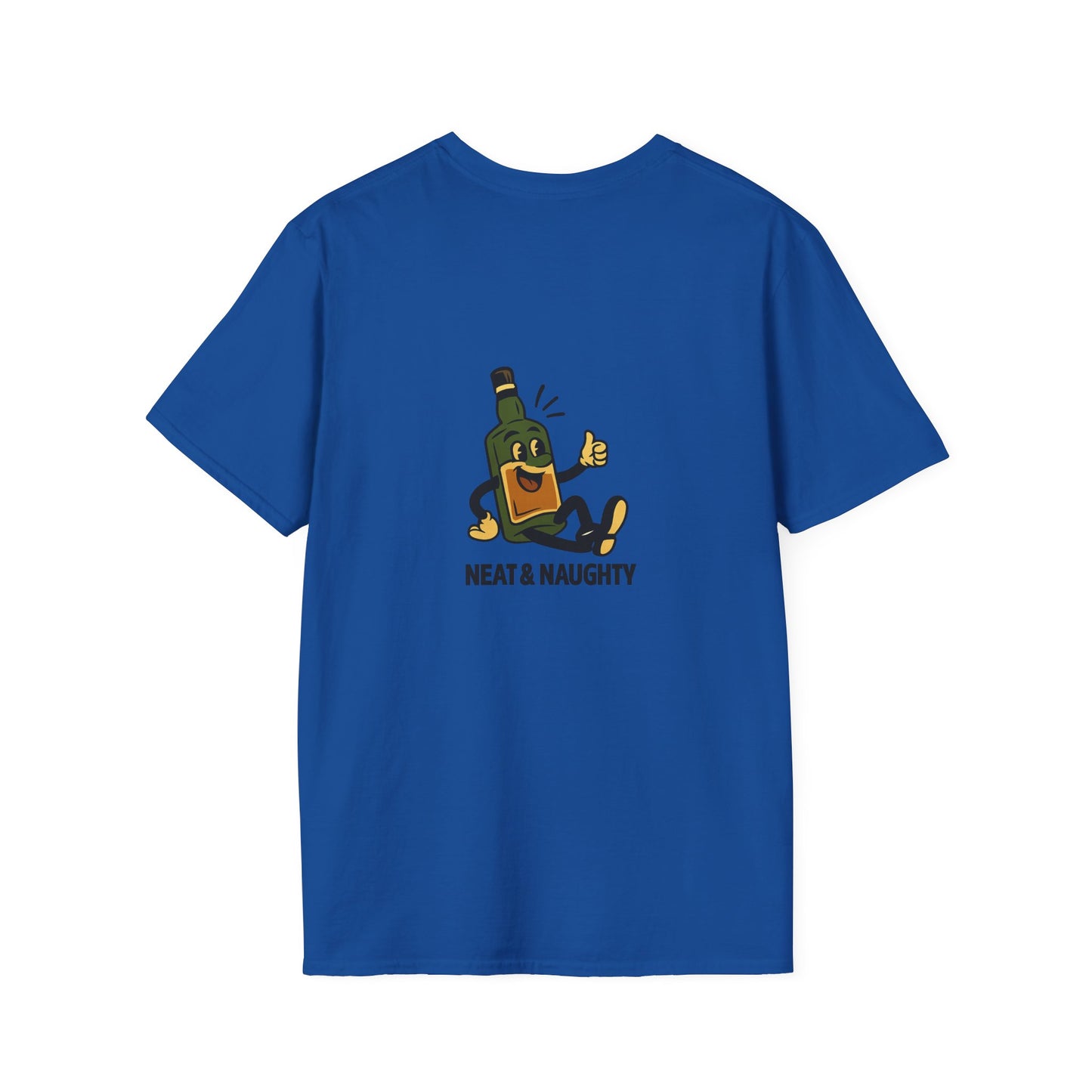 Unisex T-Shirt - Neat & Naughty - Scotch/Bourbon (2-sided graphic)
