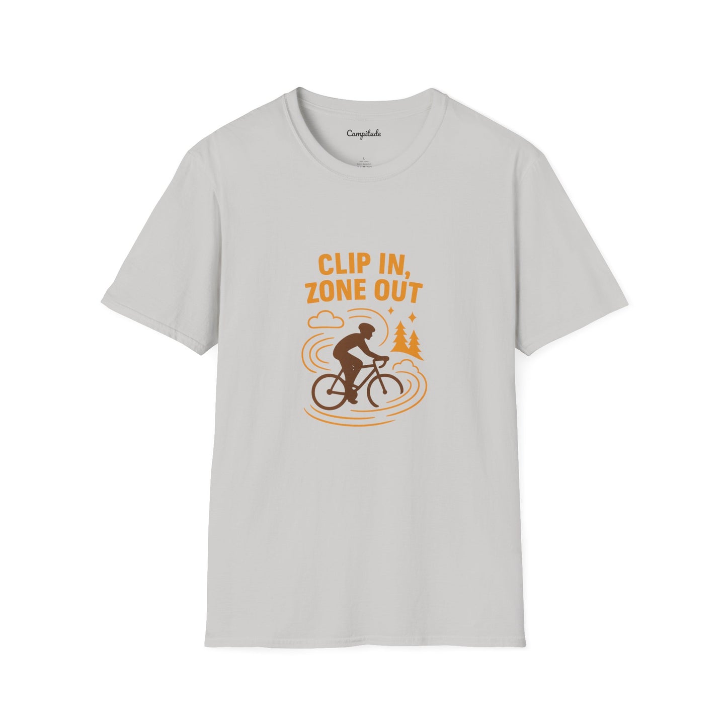 Unisex T-Shirt - Cyclist Clip in, Zone Out