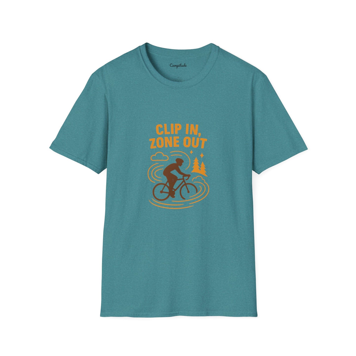 Unisex T-Shirt - Cyclist Clip in, Zone Out