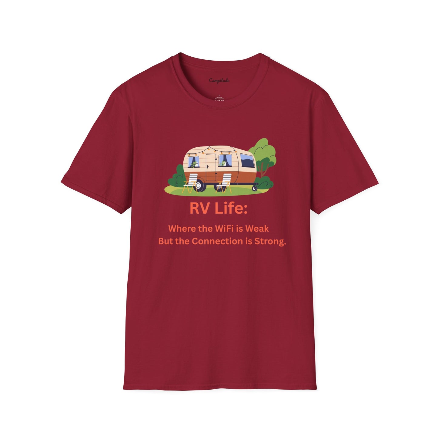 Unisex T-Shirt - RV Life Where the Connection is Weak, But the Connection is Strong (Vintage)