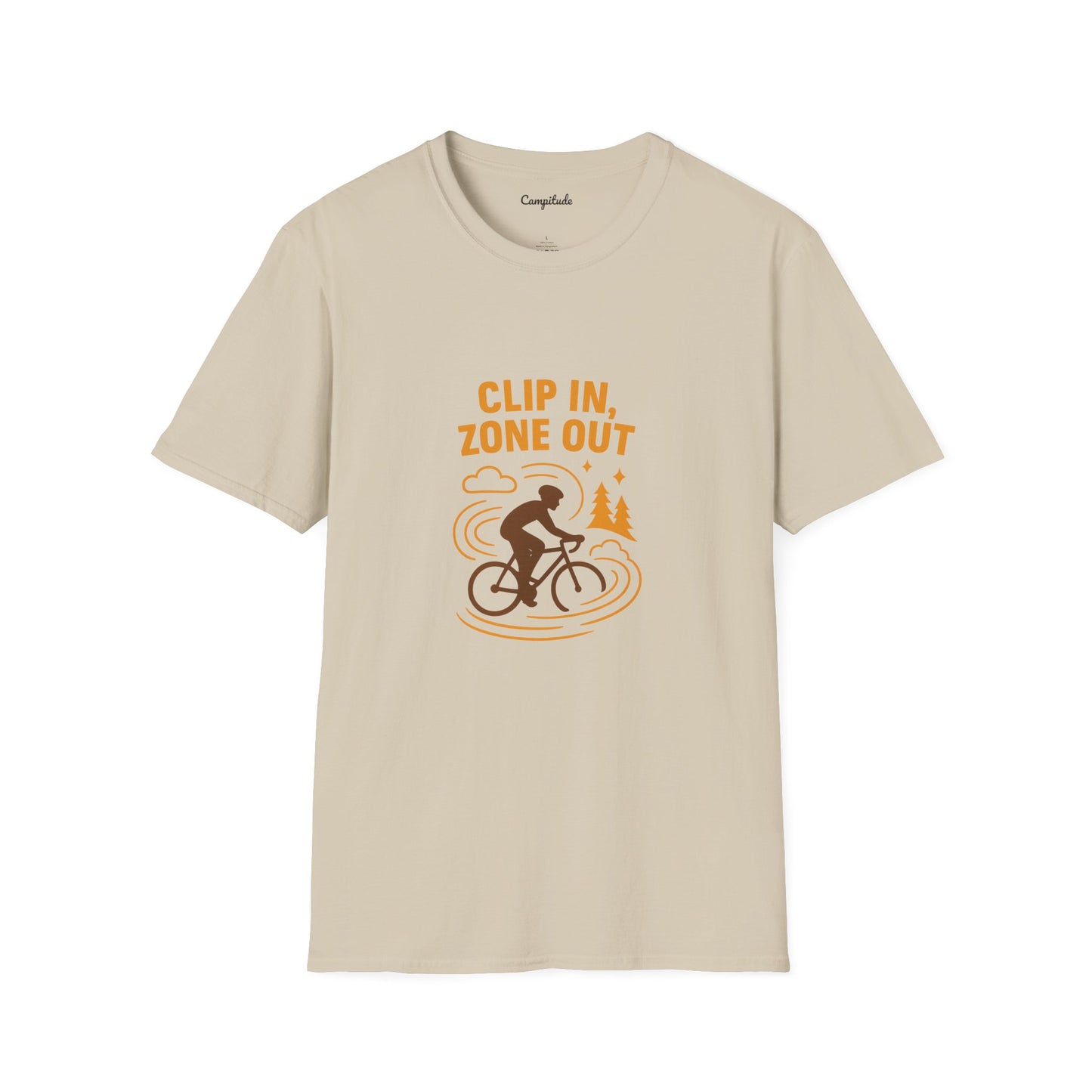 Unisex T-Shirt - Cyclist Clip in, Zone Out