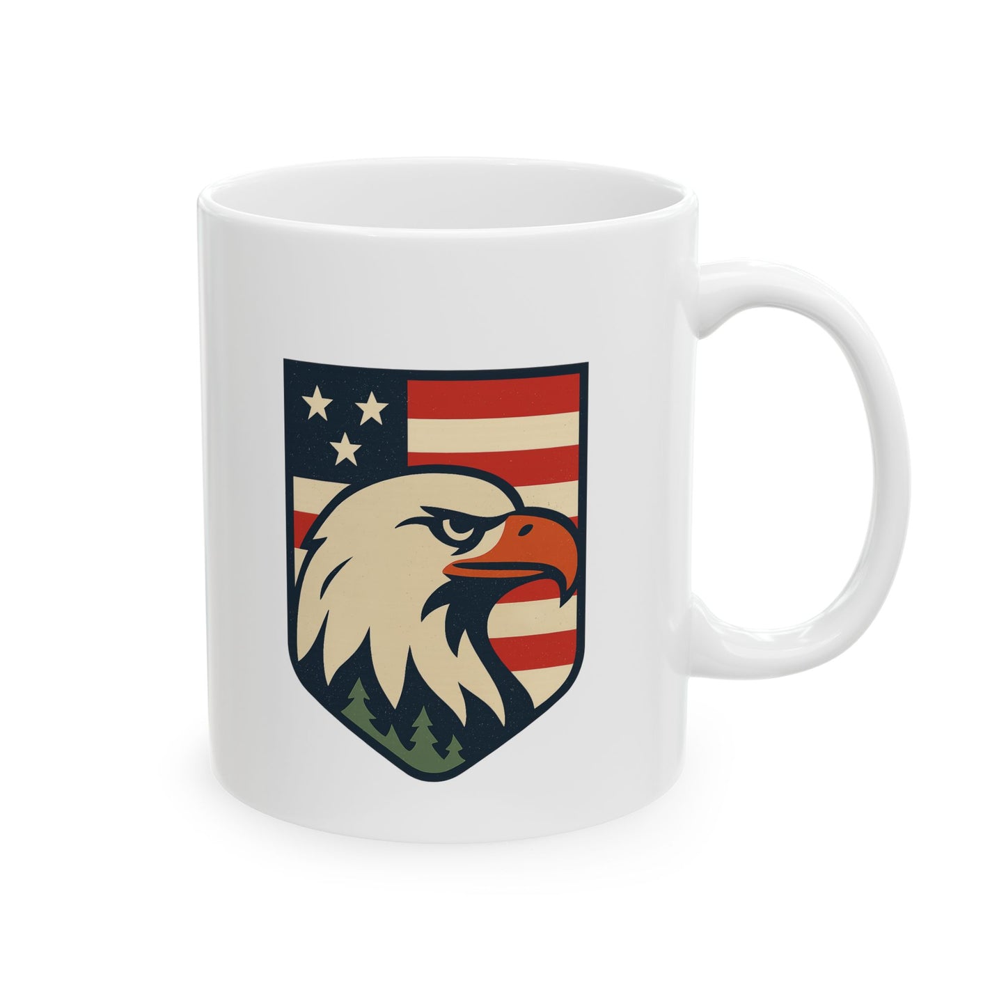 Ceramic Coffee Mug - Patriotic Liberty & Eagle