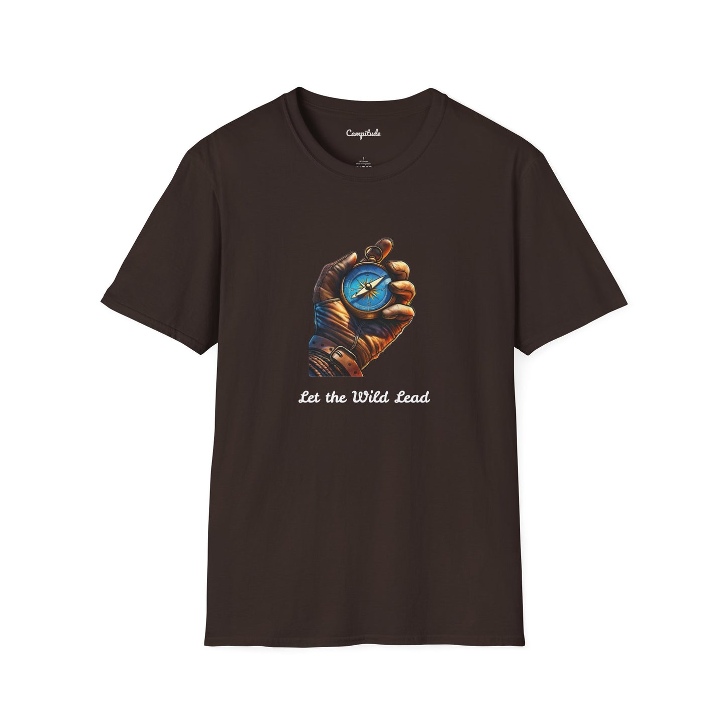 Unisex T-Shirt - Let the Wild Lead Adventure Compass