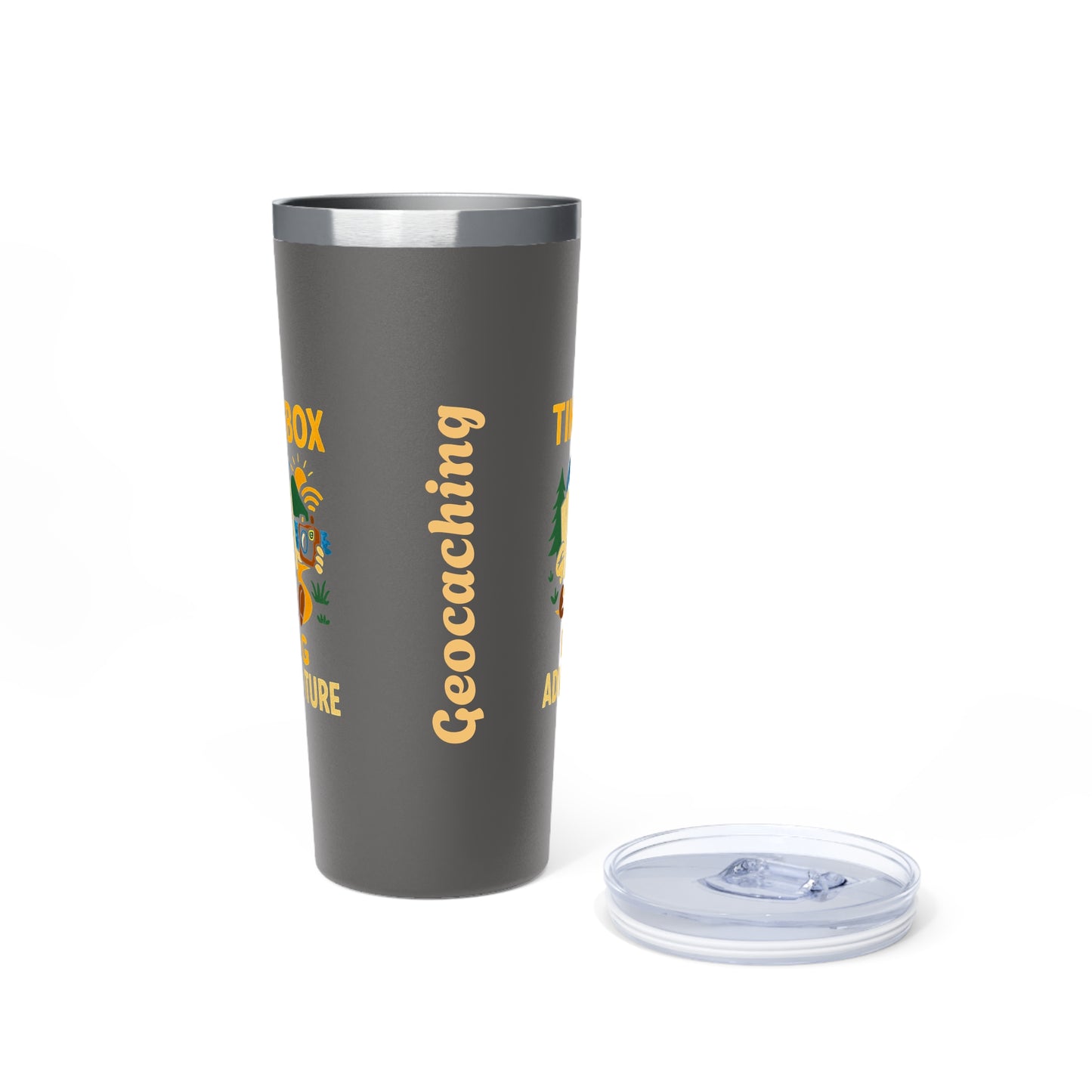 Stainless Steel Tumbler - Tiny Box, Big Adventure, 22oz