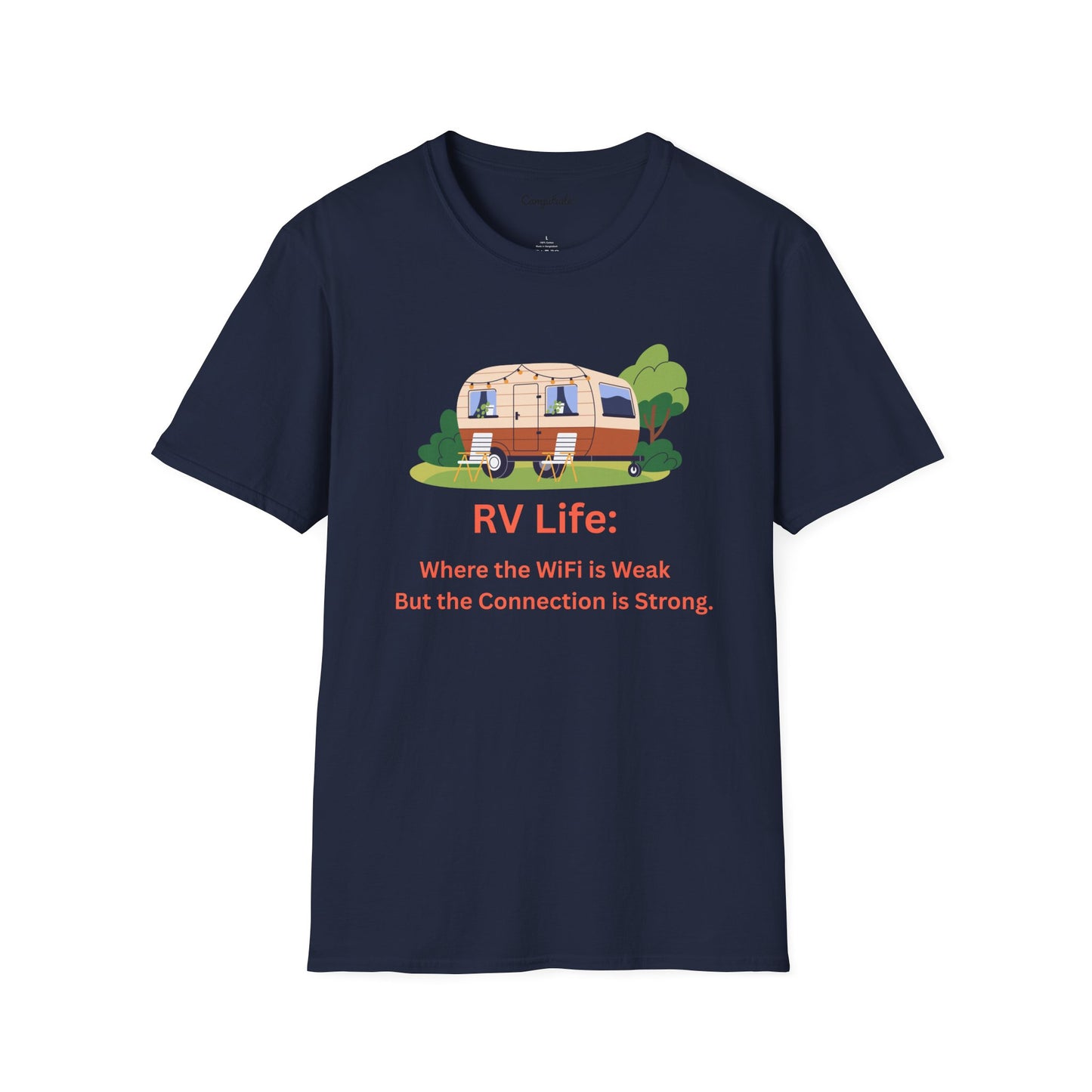 Unisex T-Shirt - RV Life Where the Connection is Weak, But the Connection is Strong (Vintage)