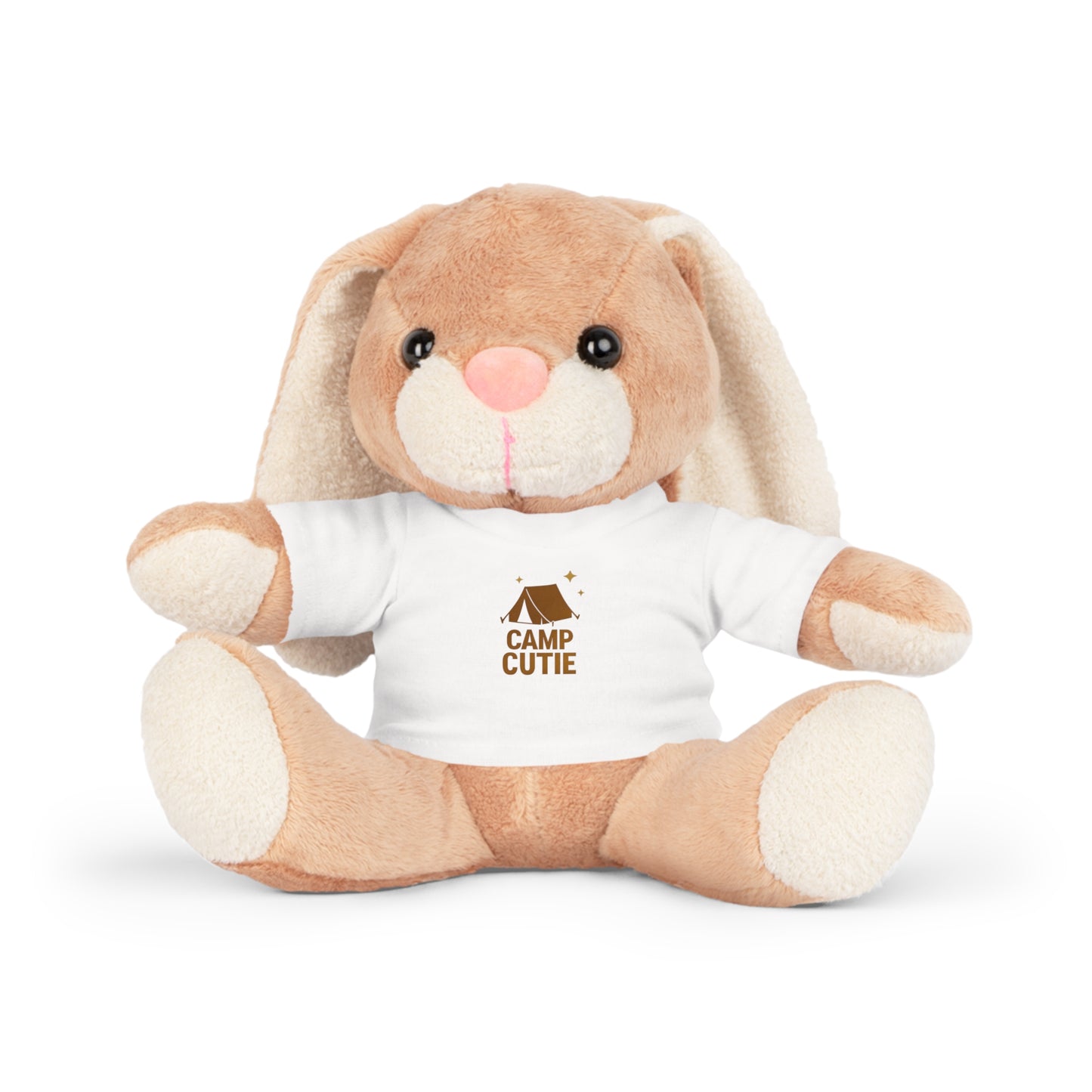 Plush Bunny, Bear, Elephant or Sheep with T-Shirt - Camp Cutie