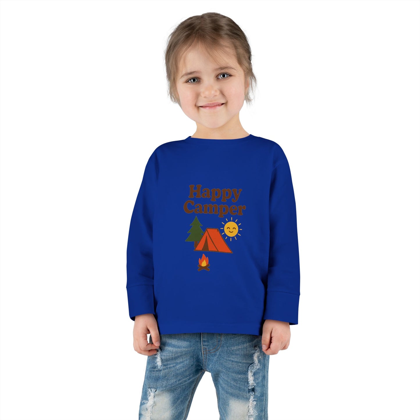 Toddler Long Sleeve T-Shirt - Happy Camper