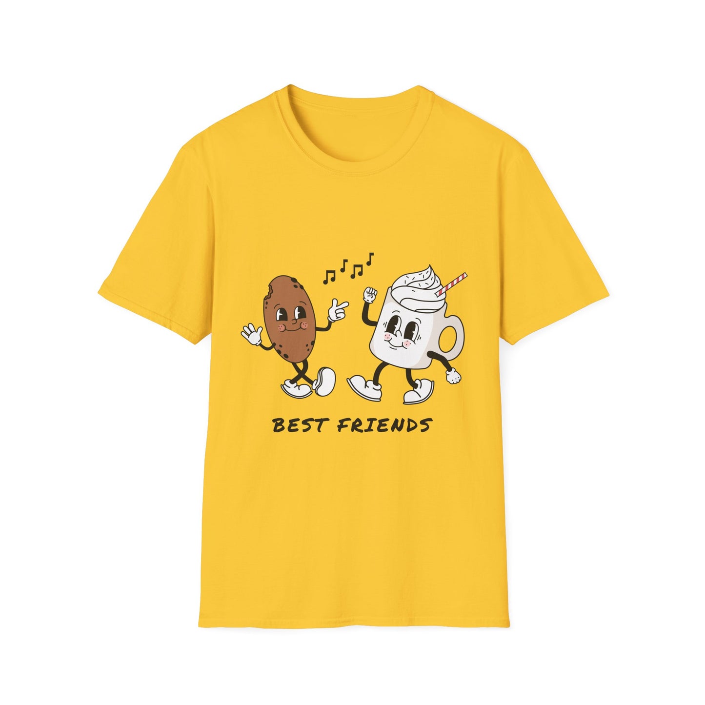Unisex T-Shirt - Funny Best Friends Coffee & Cookie