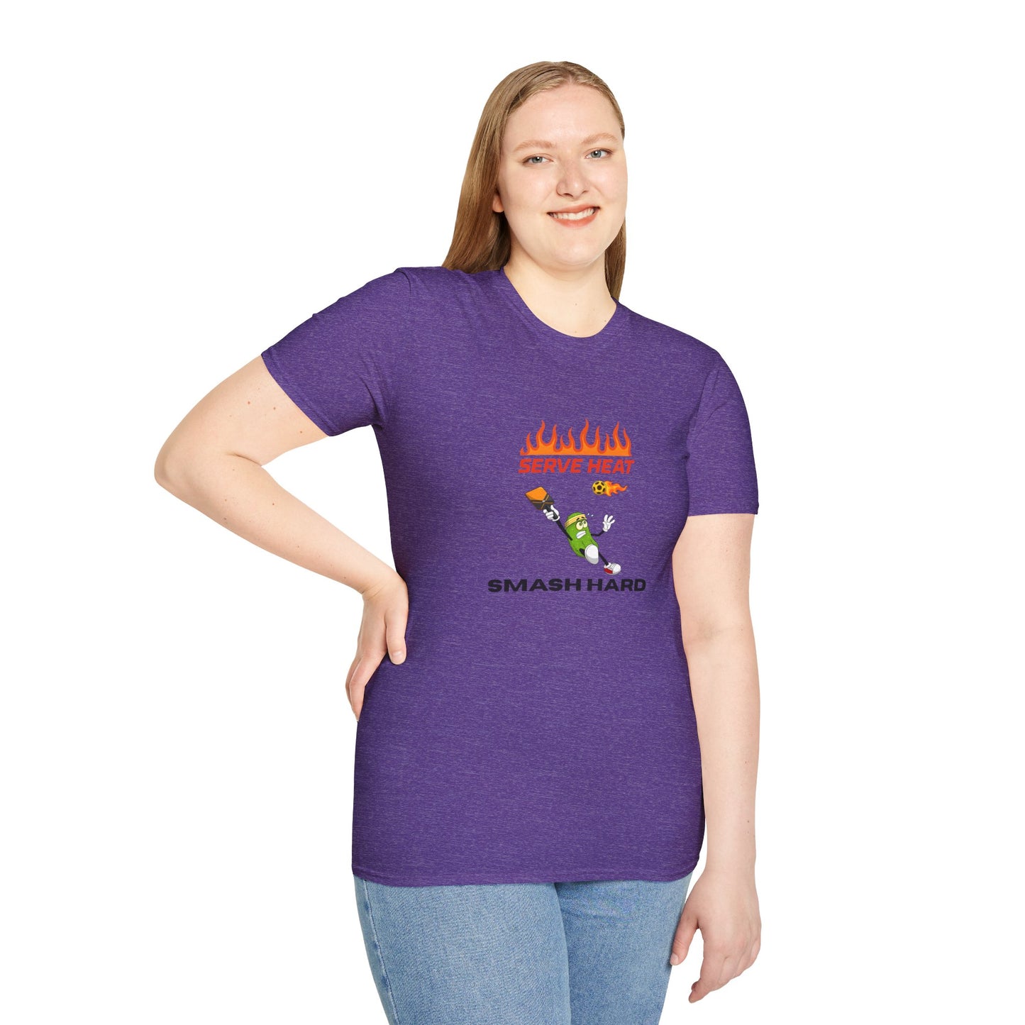Unisex T-Shirt - Serve Heat Smash Hard