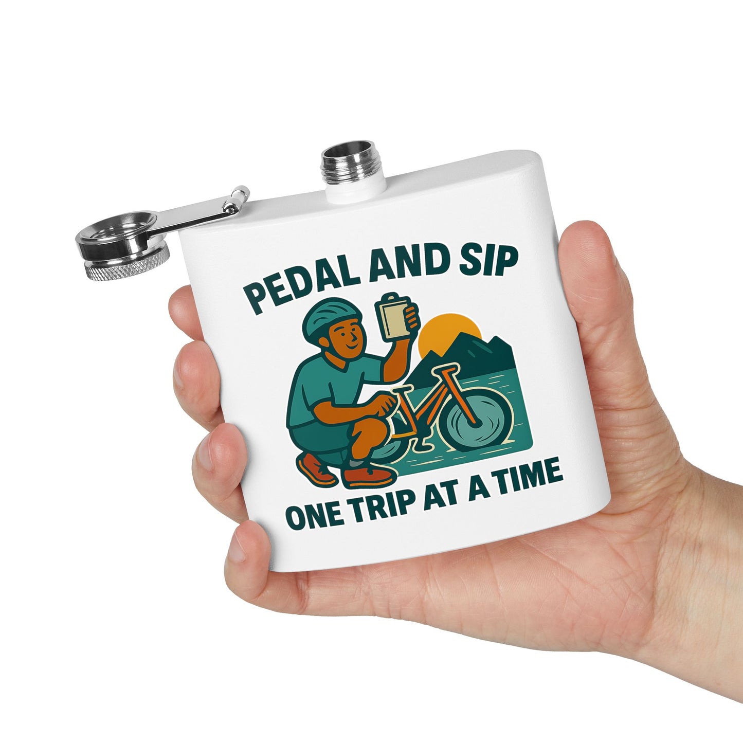 Bicycling Flask - Pedal and Sip One Trip at a Time