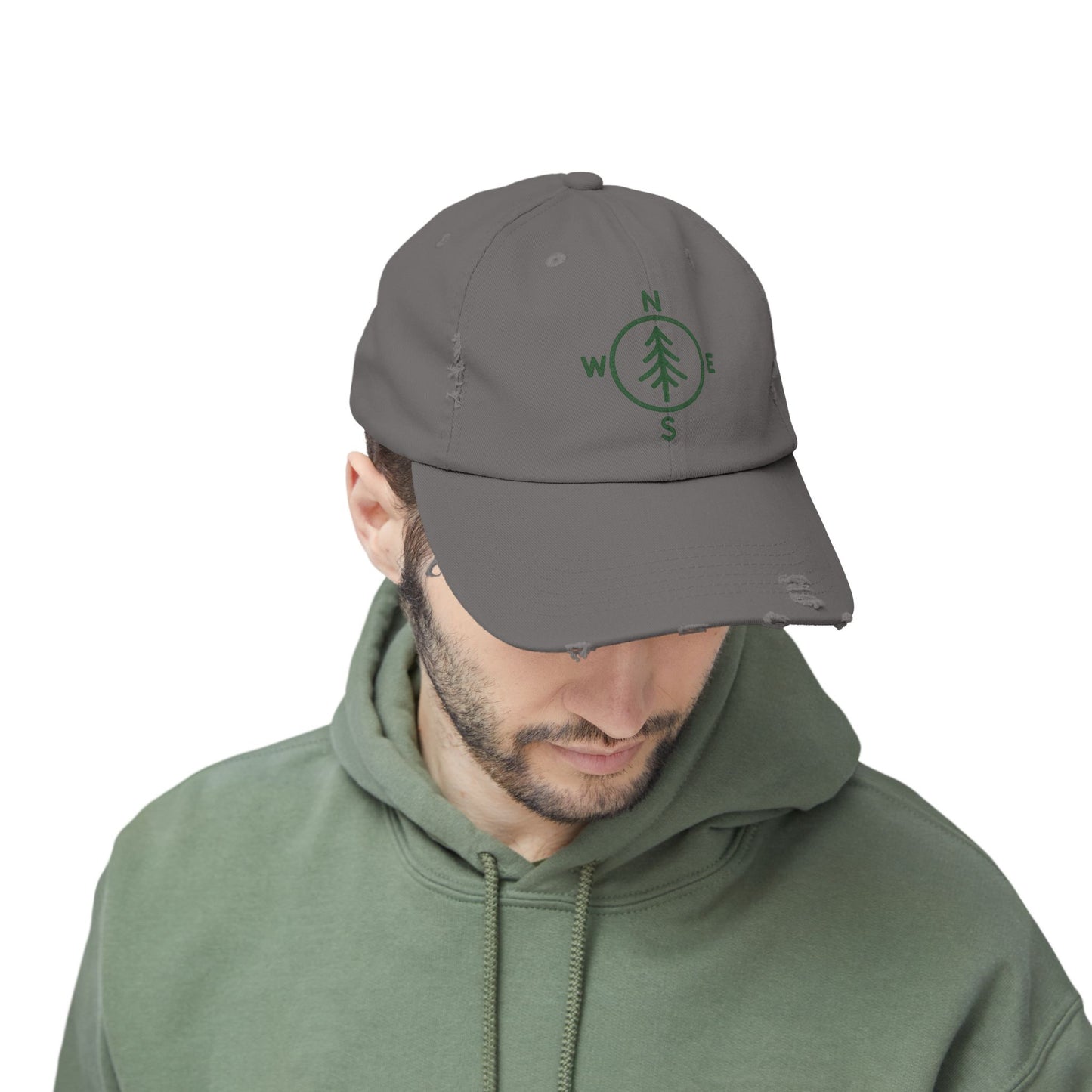 Distressed Cap - Compass Design