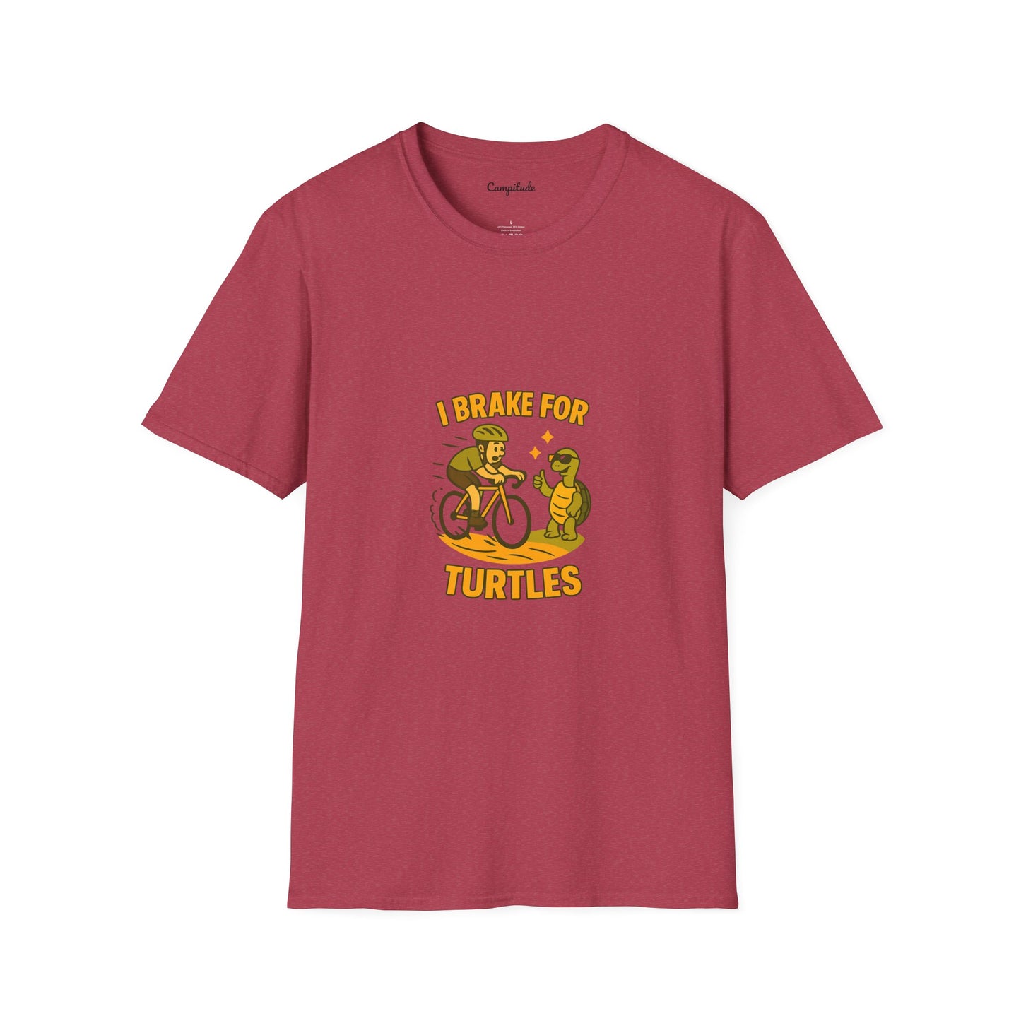 Unisex T-Shirt - Cyclist I Brake for Turtles