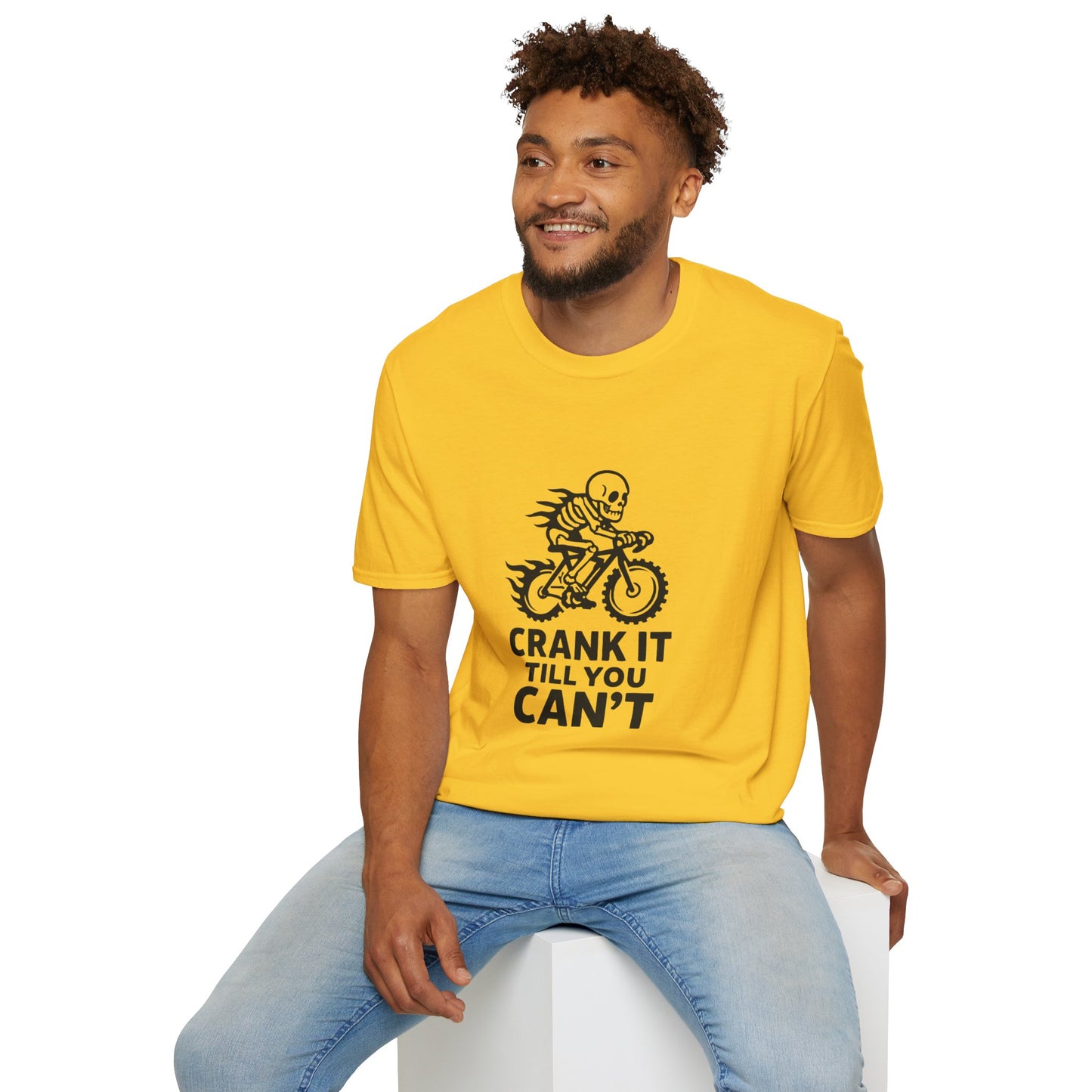 Unisex T-Shirt - Cool Skeleton Bike Rider