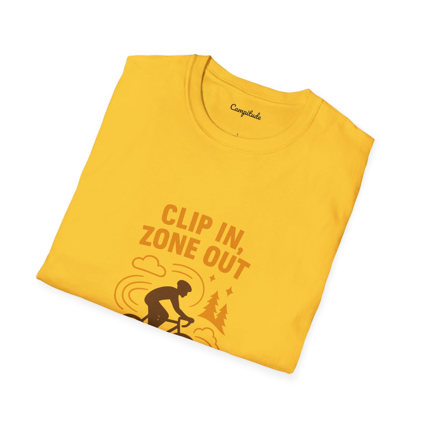 Unisex T-Shirt - Cyclist Clip in, Zone Out
