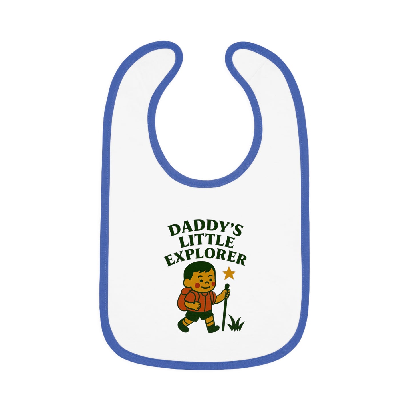Cute Baby Bib - Daddy's Little Explorer - Boy
