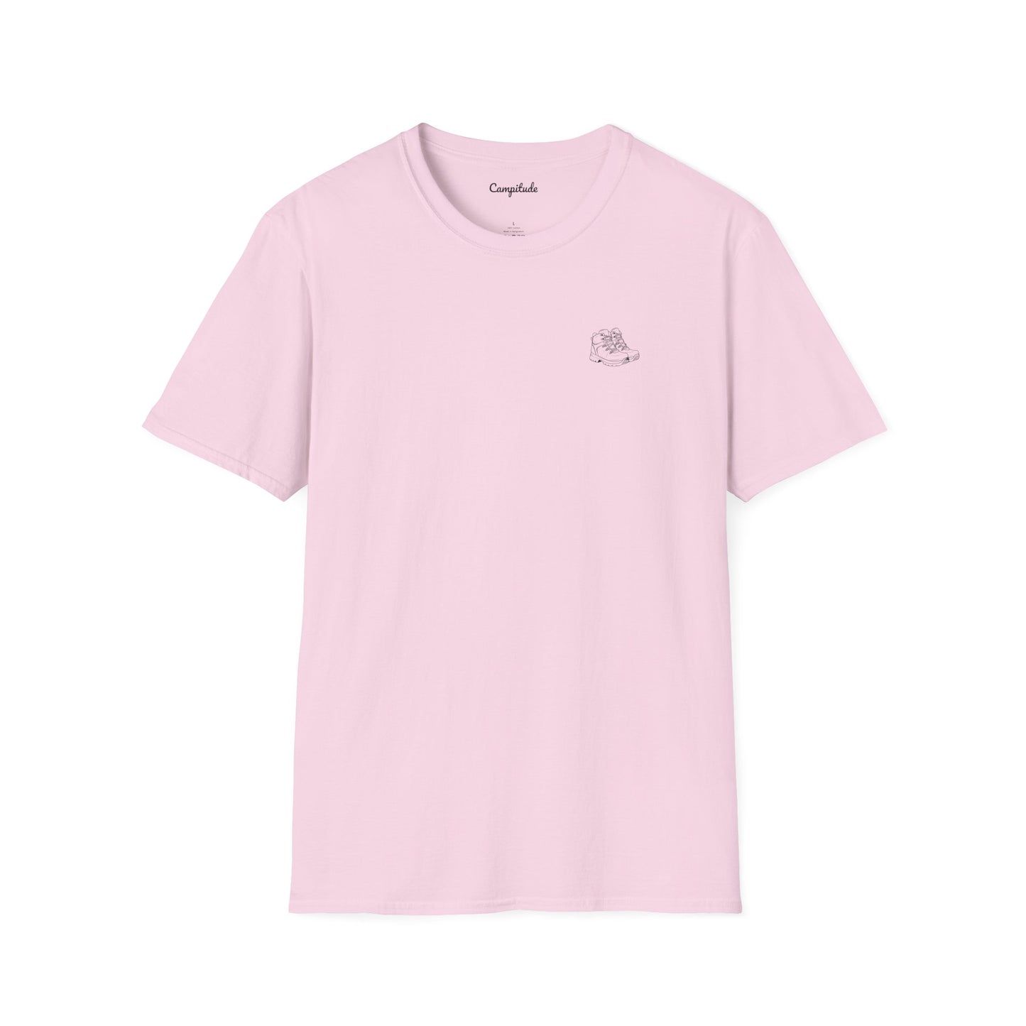 Unisex T-Shirt - Plan for the Day Hiking Boot & Wine (2-sided graphic)