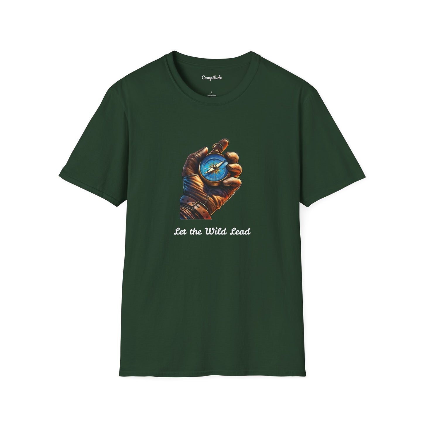 Unisex T-Shirt - Let the Wild Lead Adventure Compass