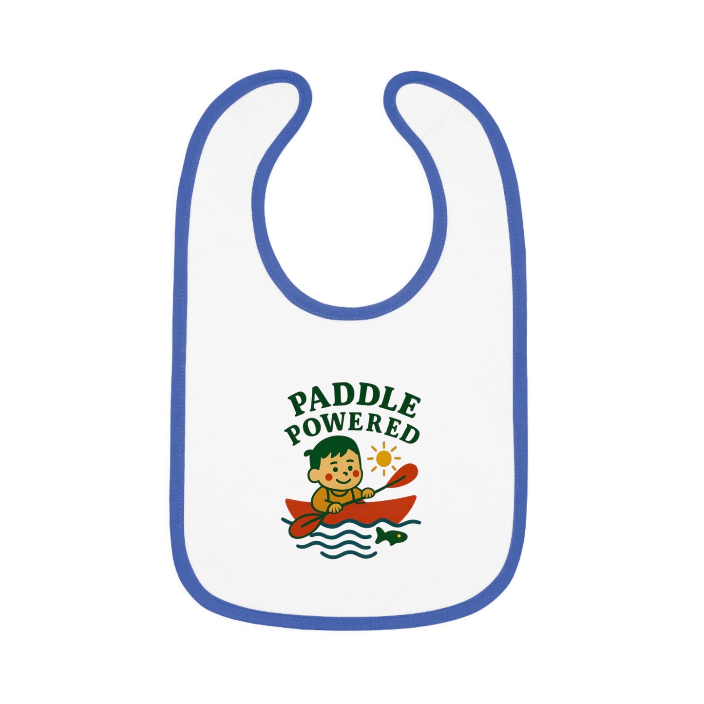 Cute Baby Bib - Paddle Powered - Boy
