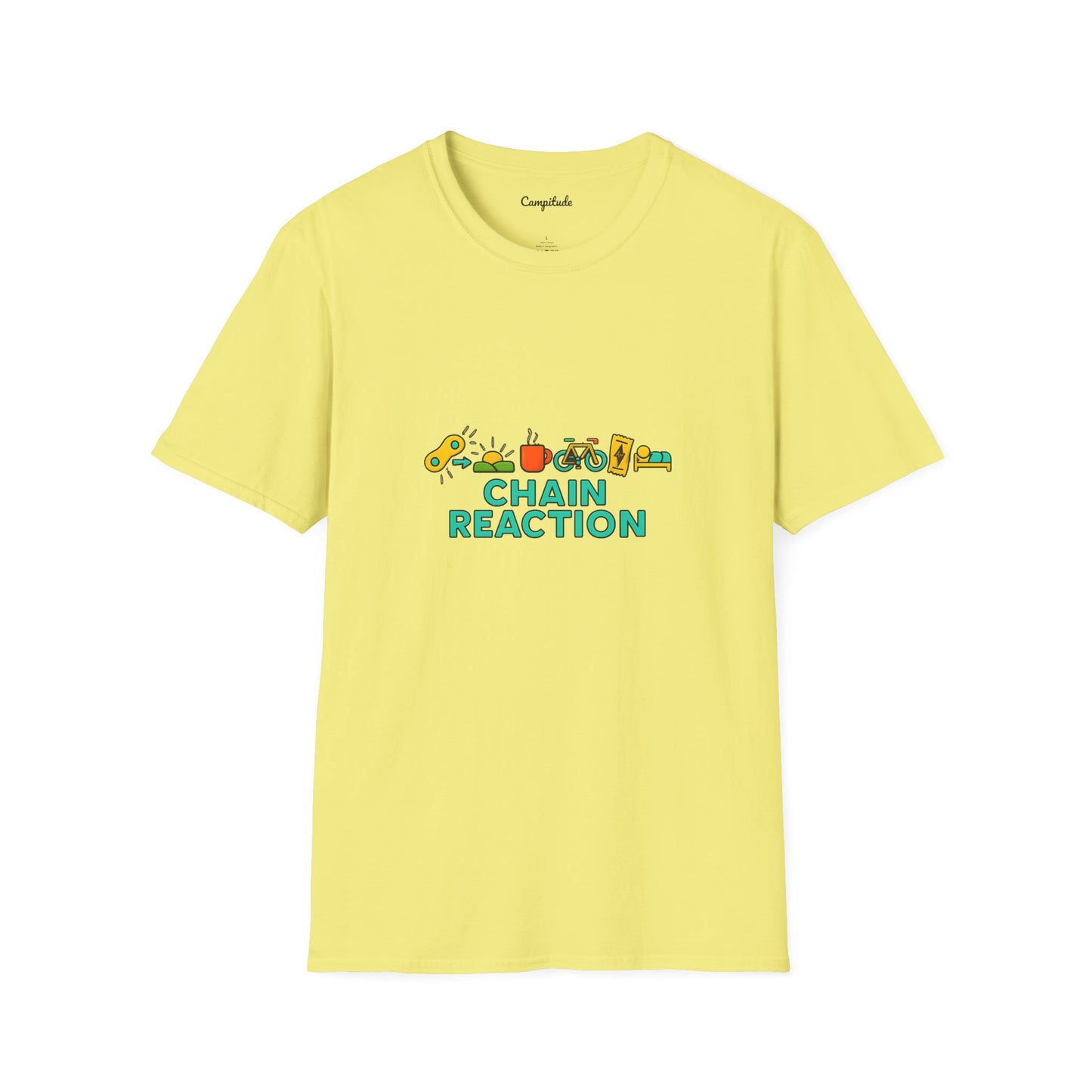 Unisex Softstyle T-Shirt - Cyclist Chain Reaction