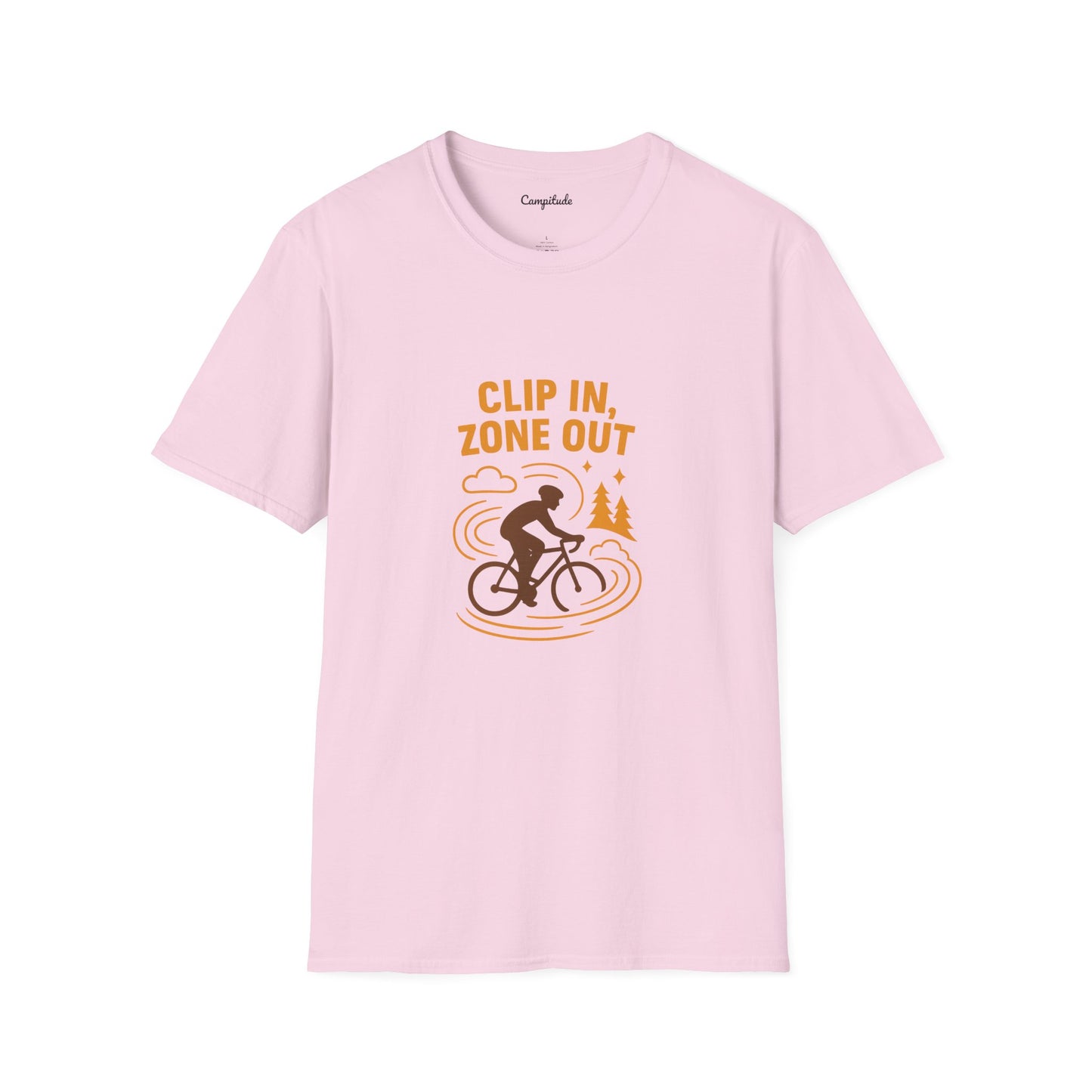 Unisex T-Shirt - Cyclist Clip in, Zone Out
