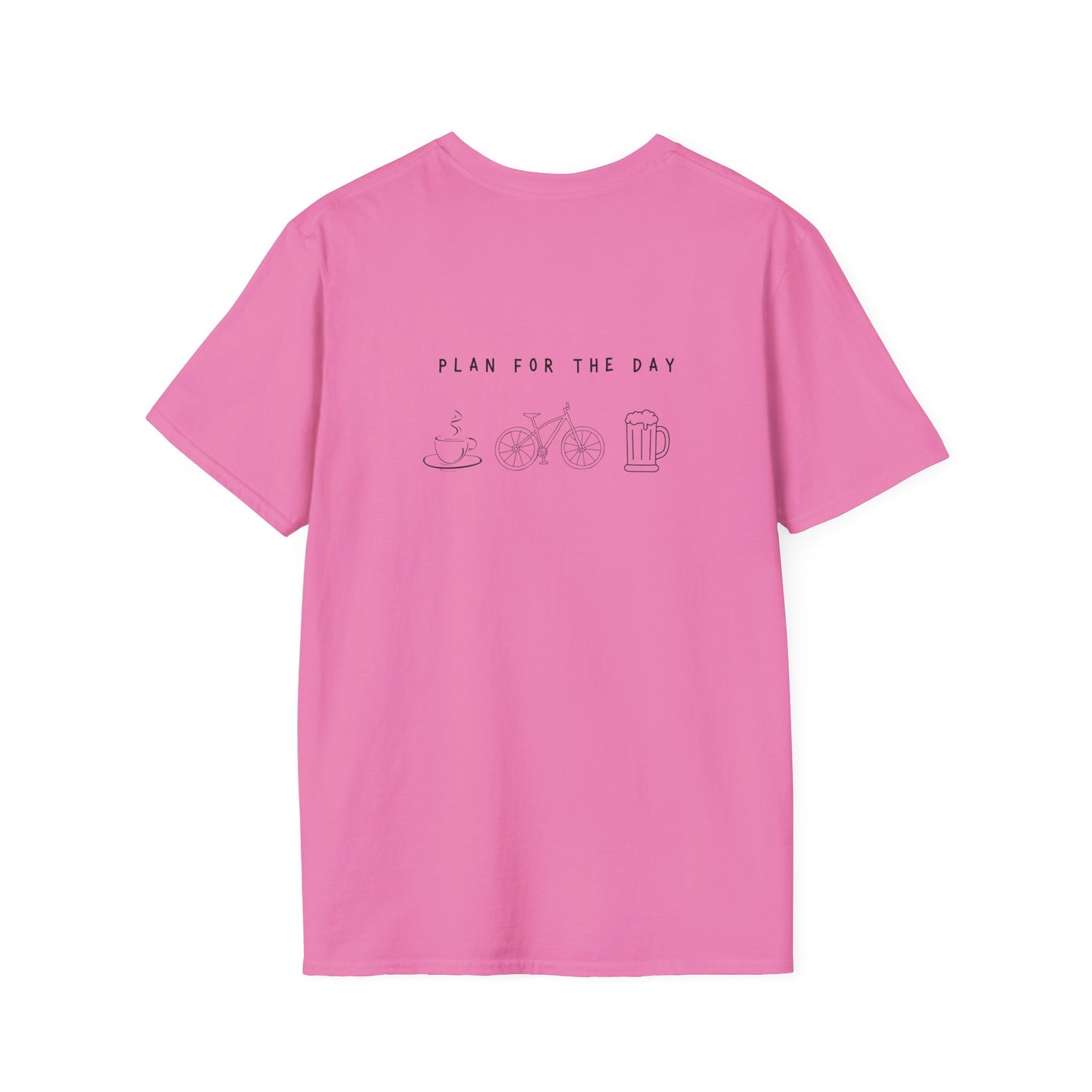 Unisex T-Shirt - Plan for the Day Bicycle & Beer (2-sided graphic)