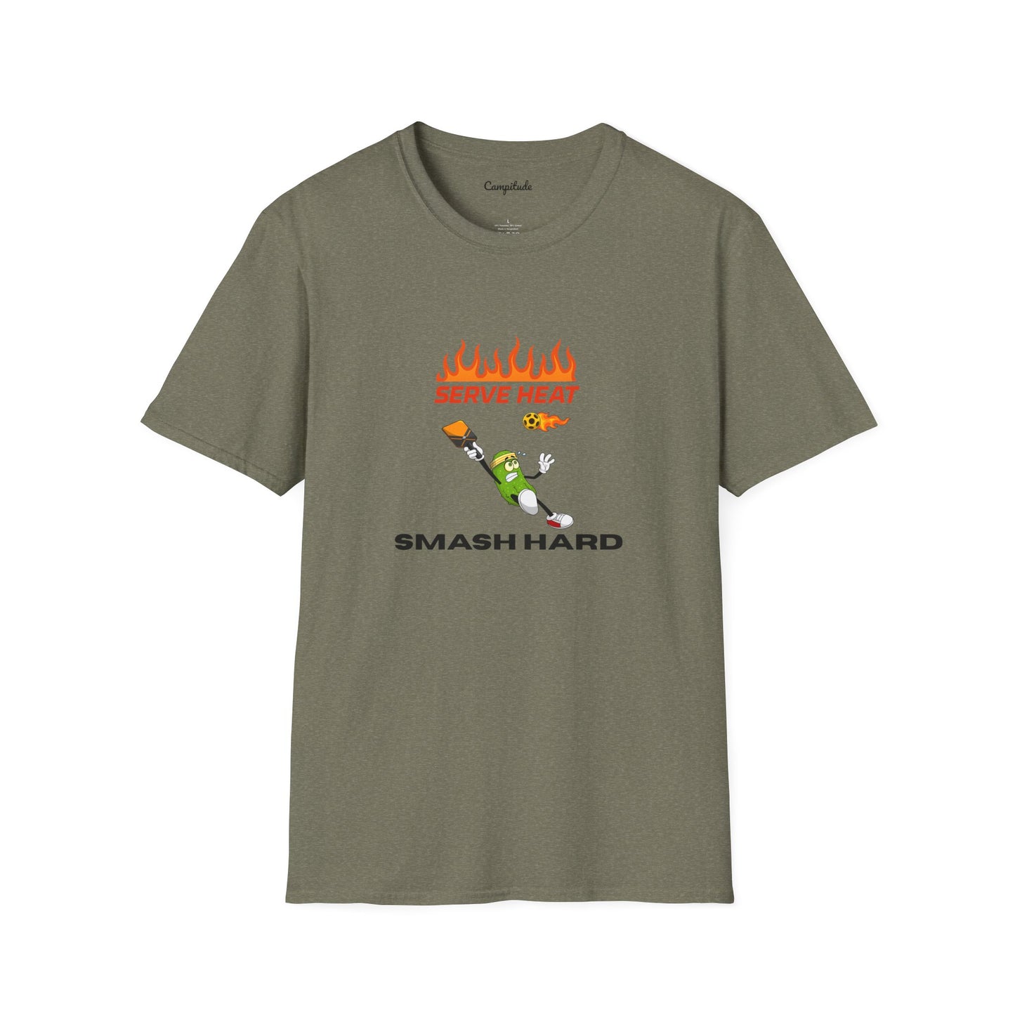 Unisex T-Shirt - Serve Heat Smash Hard