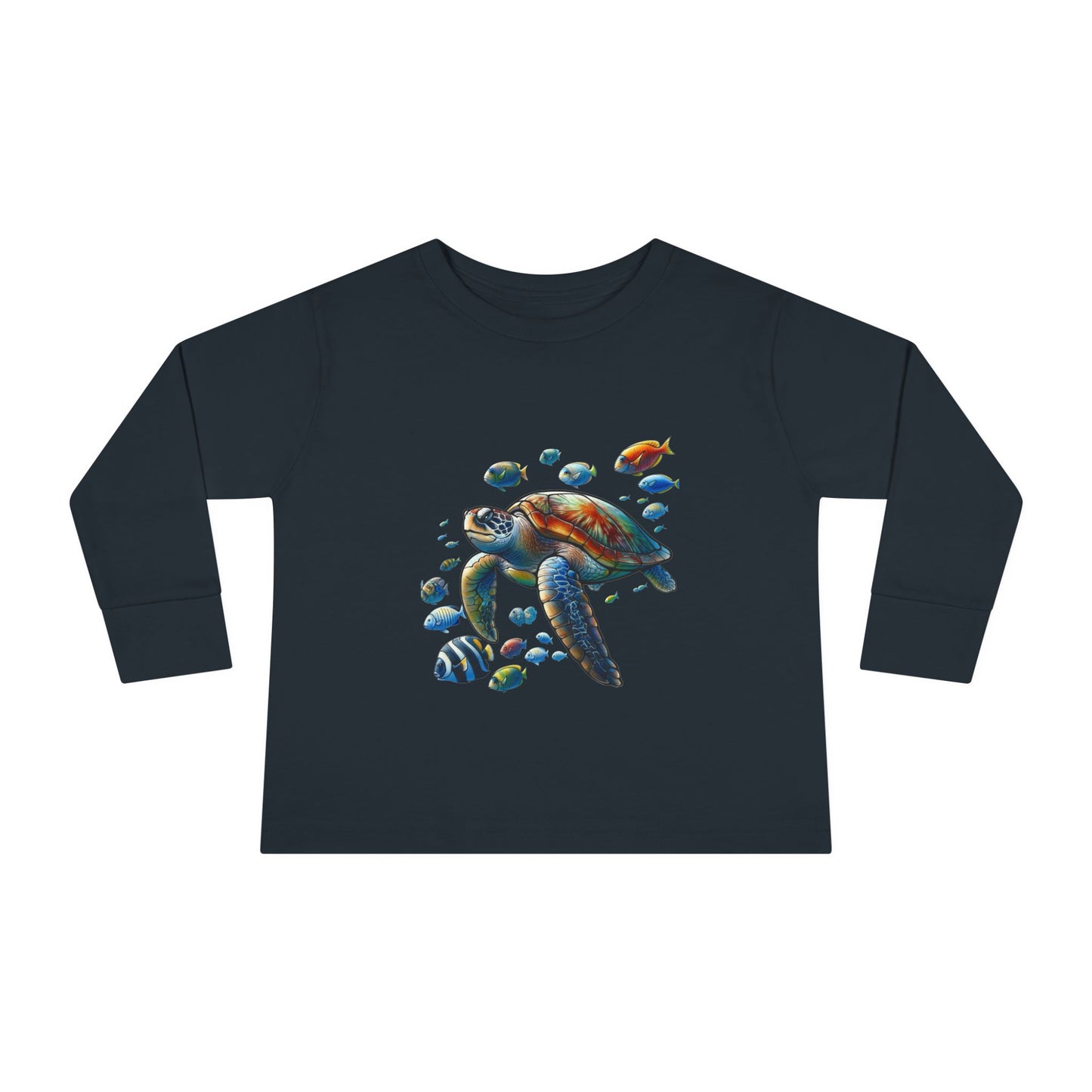 Toddler Long Sleeve T-Shirt - Sea Turtle Design