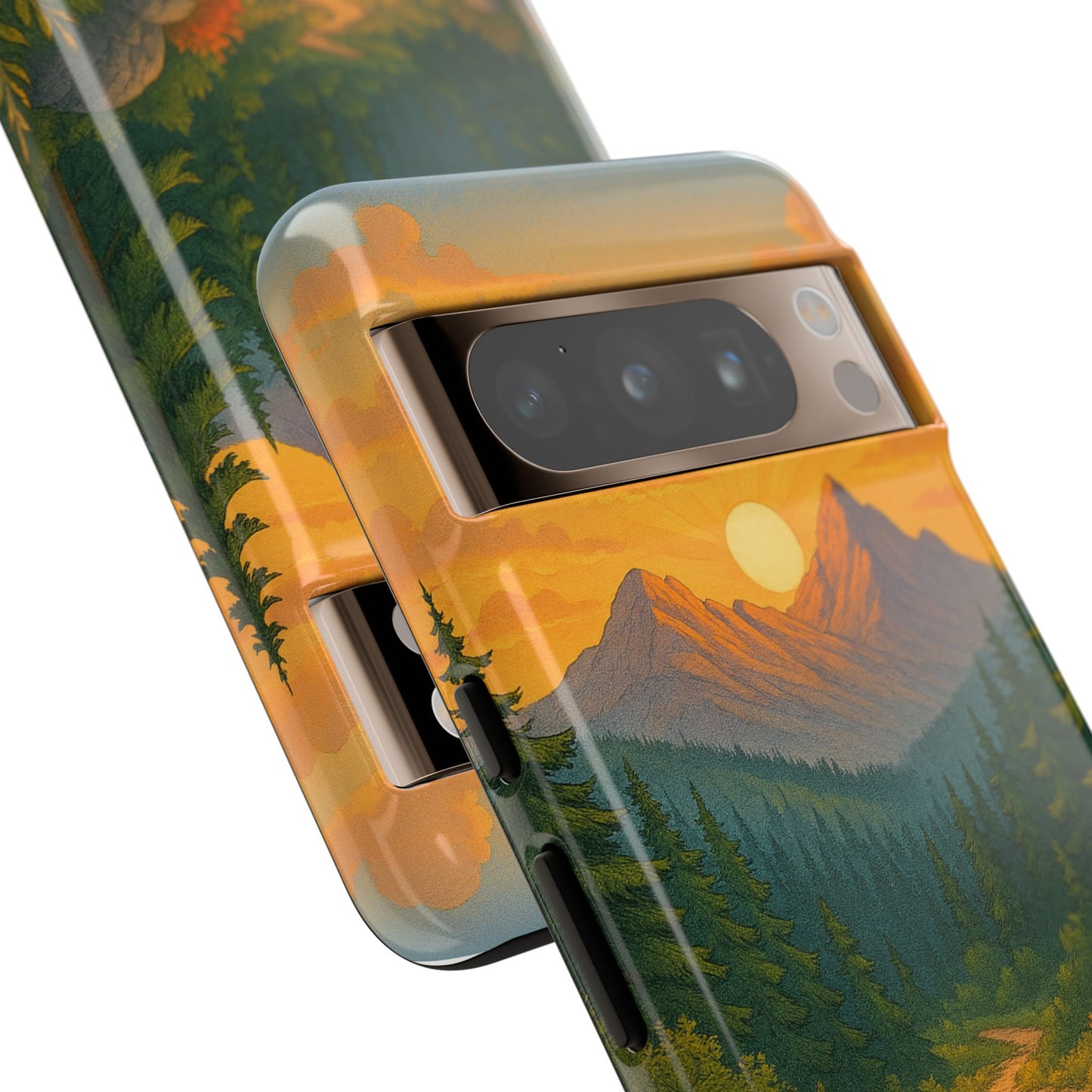 Tough Phone Case - Sunset Mountain Design