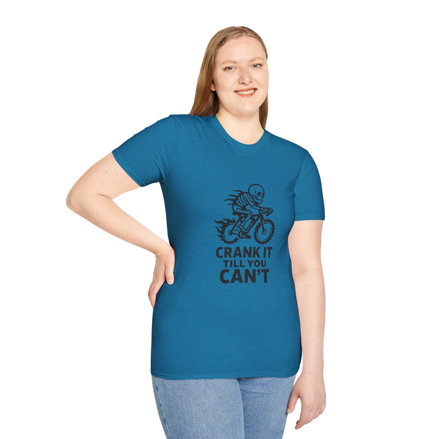 Unisex T-Shirt - Cool Skeleton Bike Rider