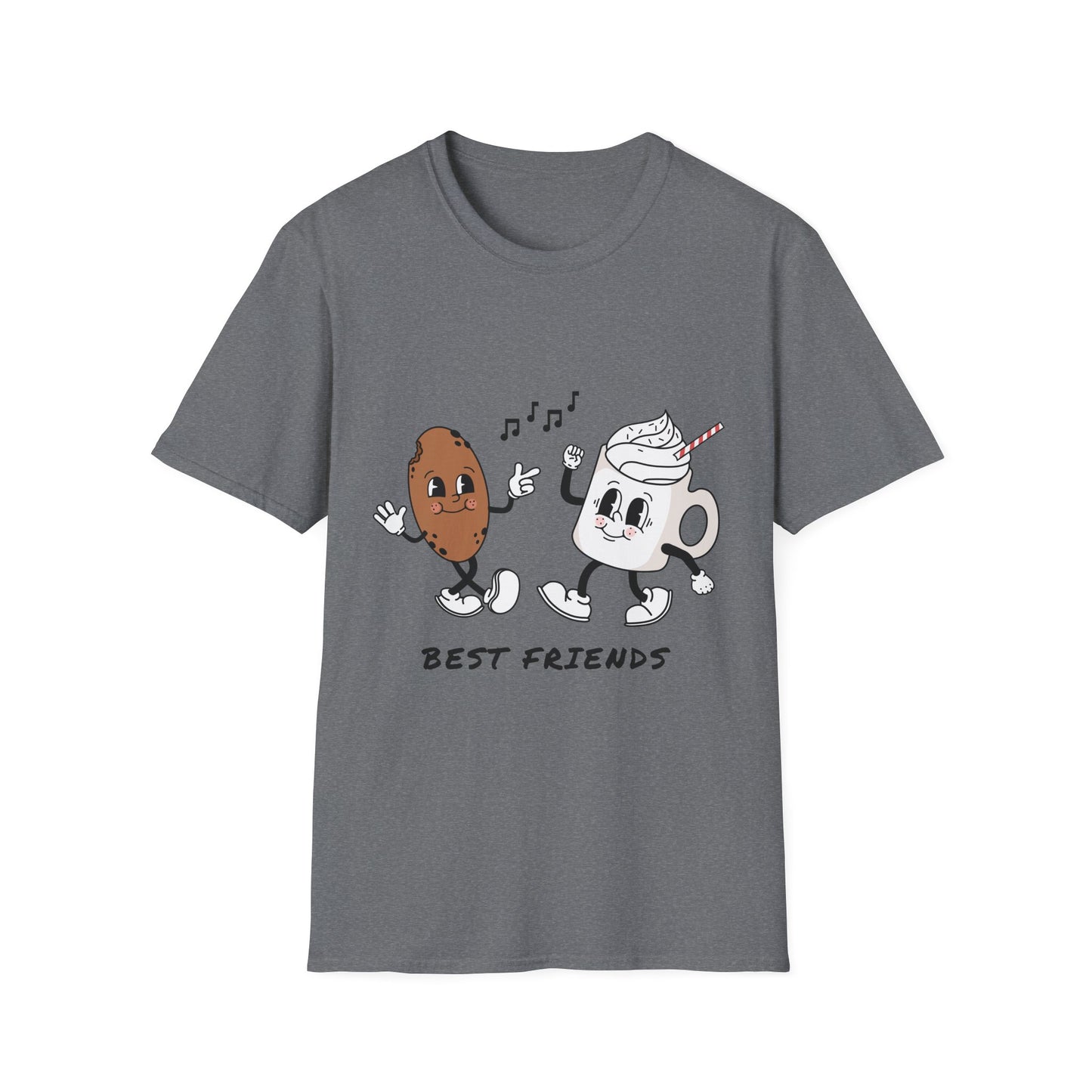 Unisex T-Shirt - Funny Best Friends Coffee & Cookie