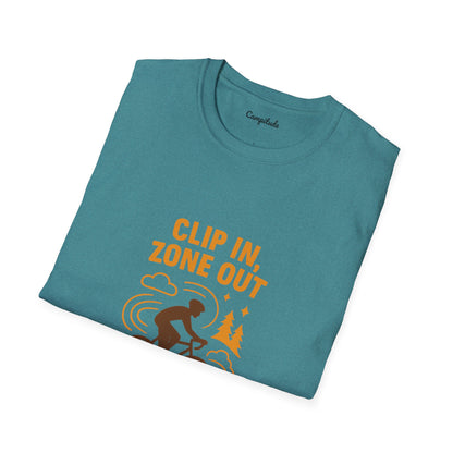 Unisex T-Shirt - Cyclist Clip in, Zone Out