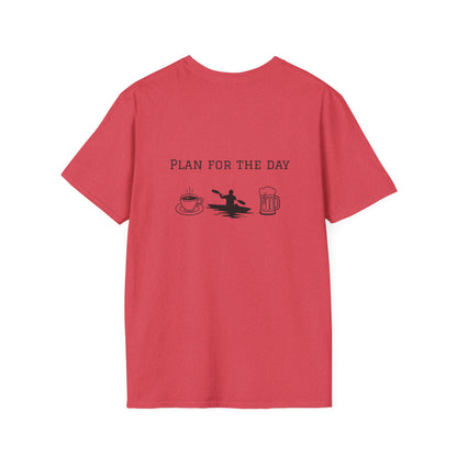 Unisex T-Shirt - Plan for the Day Kayaking & Beer (2-sided graphic)