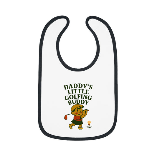 Cute Baby Bib - Daddy's Little Golfing Buddy - Boy
