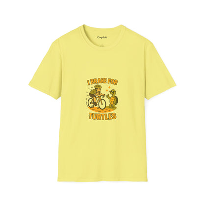 Unisex T-Shirt - Cyclist I Brake for Turtles