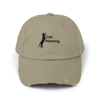 Distressed Cap - Cat Mommy
