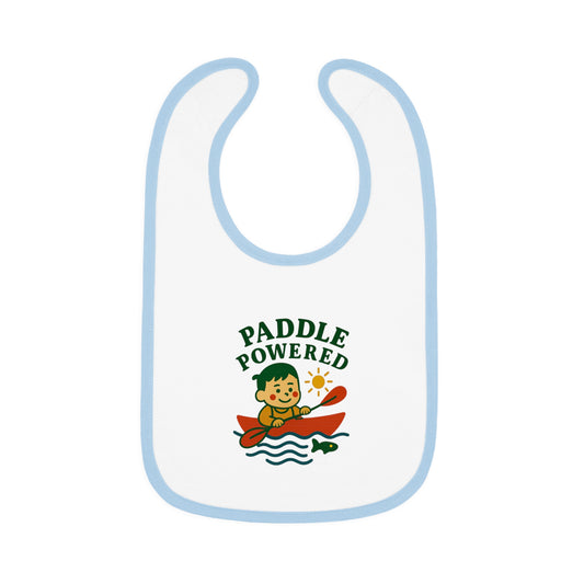 Cute Baby Bib - Paddle Powered - Boy