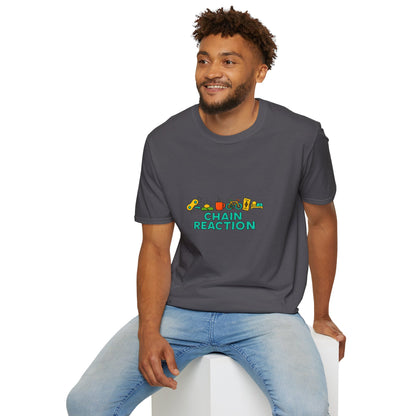 Unisex Softstyle T-Shirt - Cyclist Chain Reaction