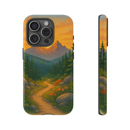 Tough Phone Case - Sunset Mountain Design